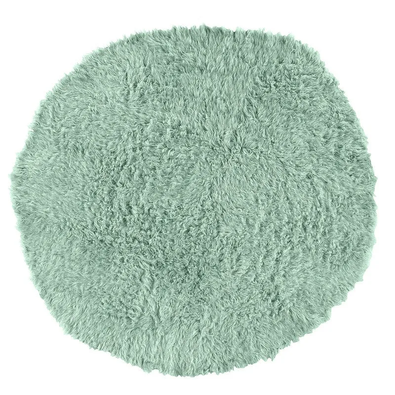Linon Flokati Wool Thick Area Rug