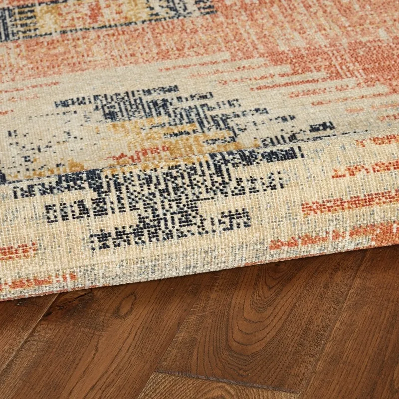 Linon Great Zero Barlow Bohemian Ivory/Rust Area Rug