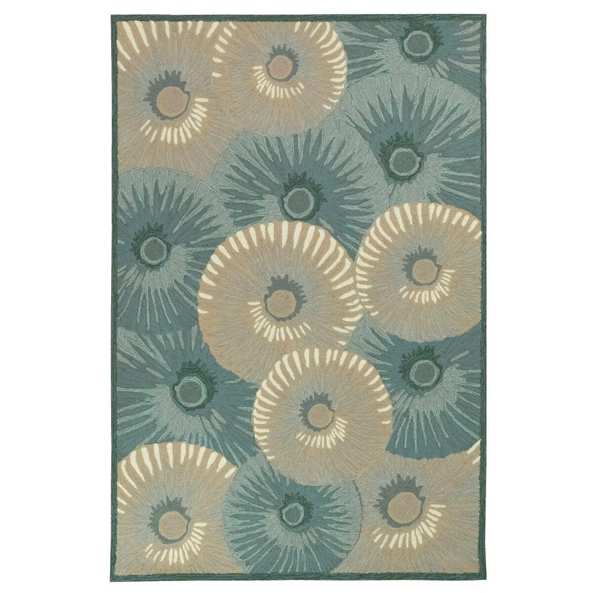 Liora Manne Capri Pleated Inkcap Indoor/Outdoor Rug