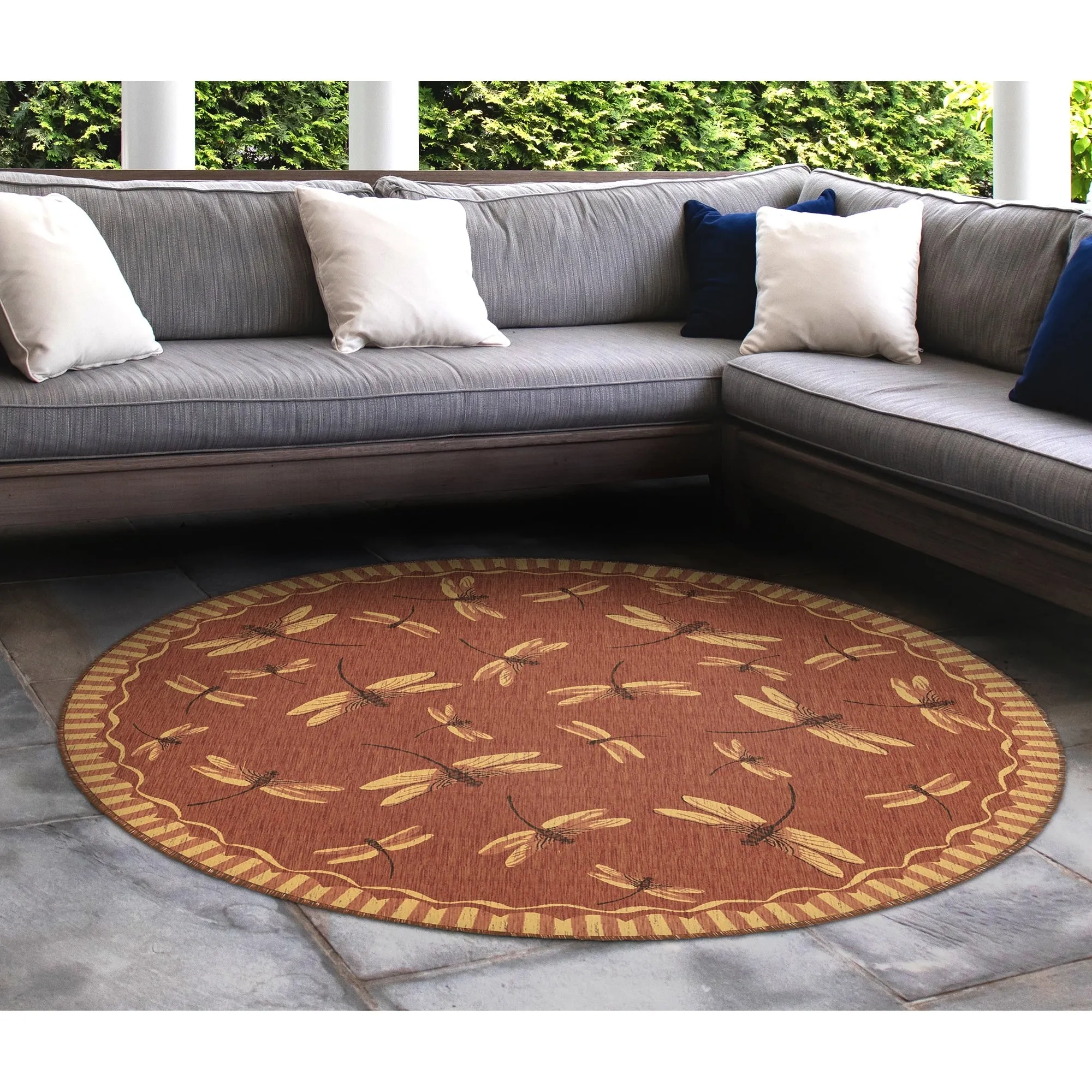 Liora Manne Carmel Dragonfly Indoor/Outdoor Rug