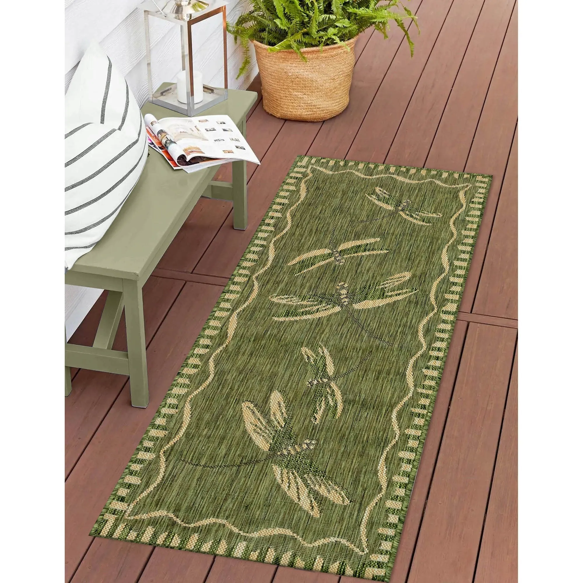 Liora Manne Carmel Dragonfly Indoor/Outdoor Rug