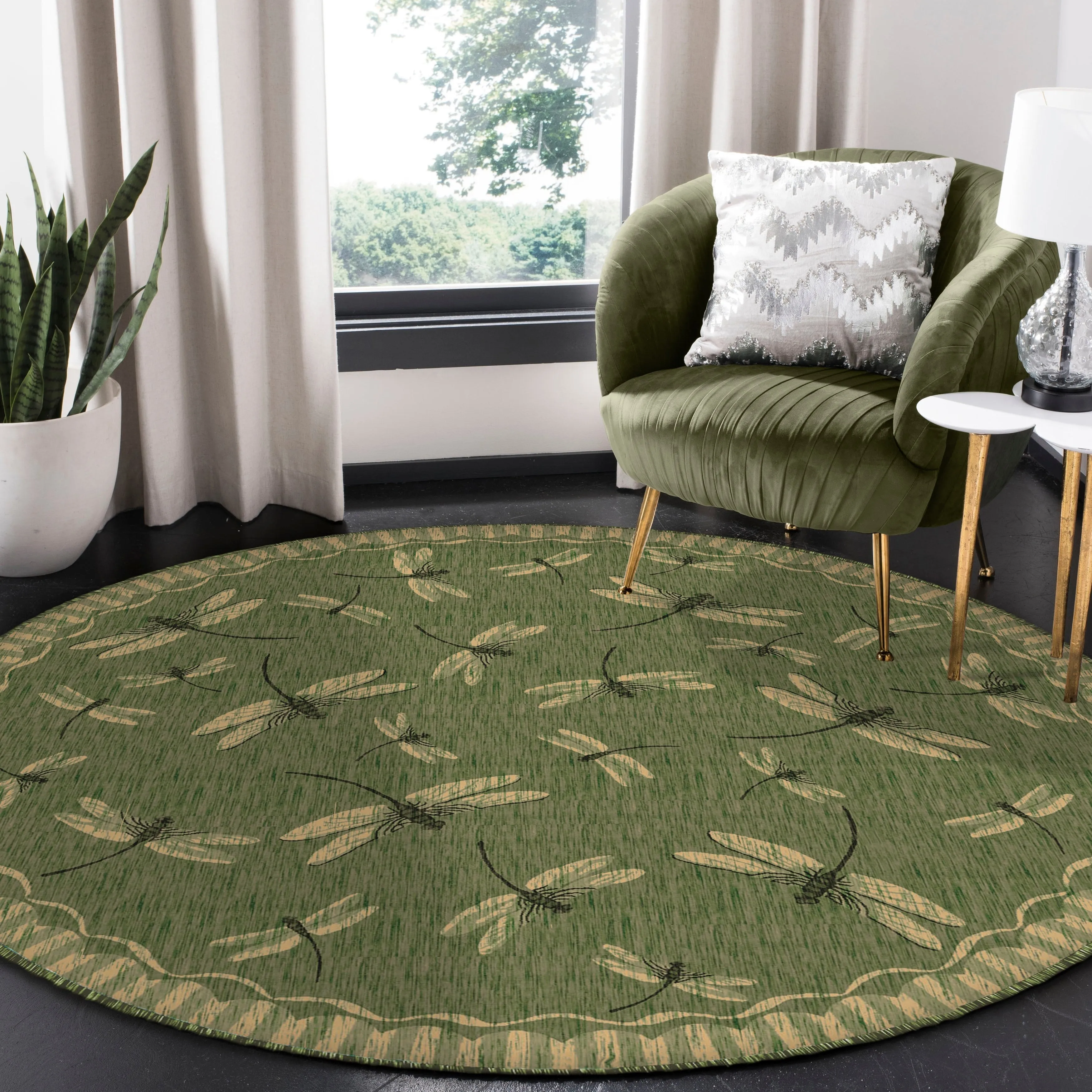 Liora Manne Carmel Dragonfly Indoor/Outdoor Rug