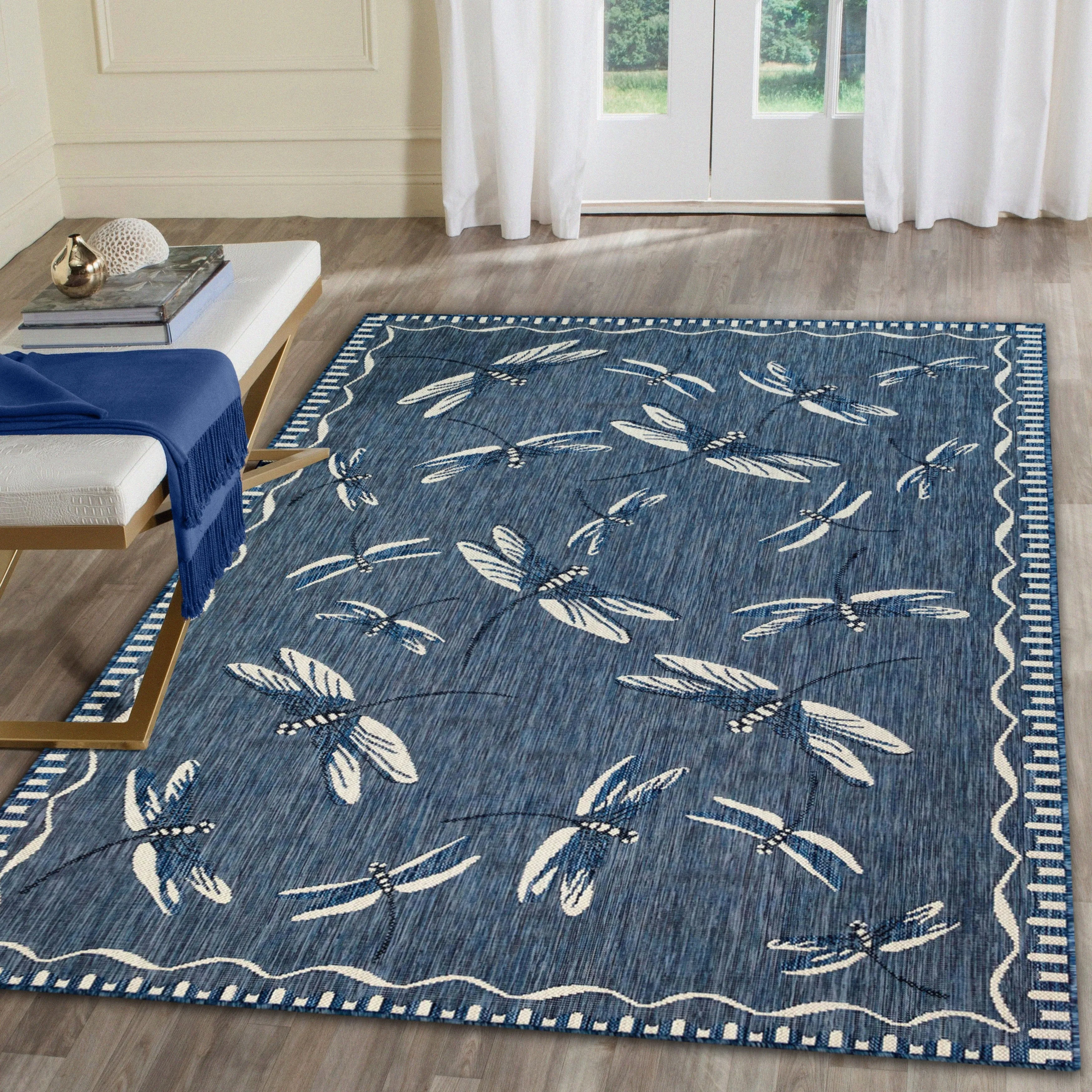 Liora Manne Carmel Dragonfly Indoor/Outdoor Rug