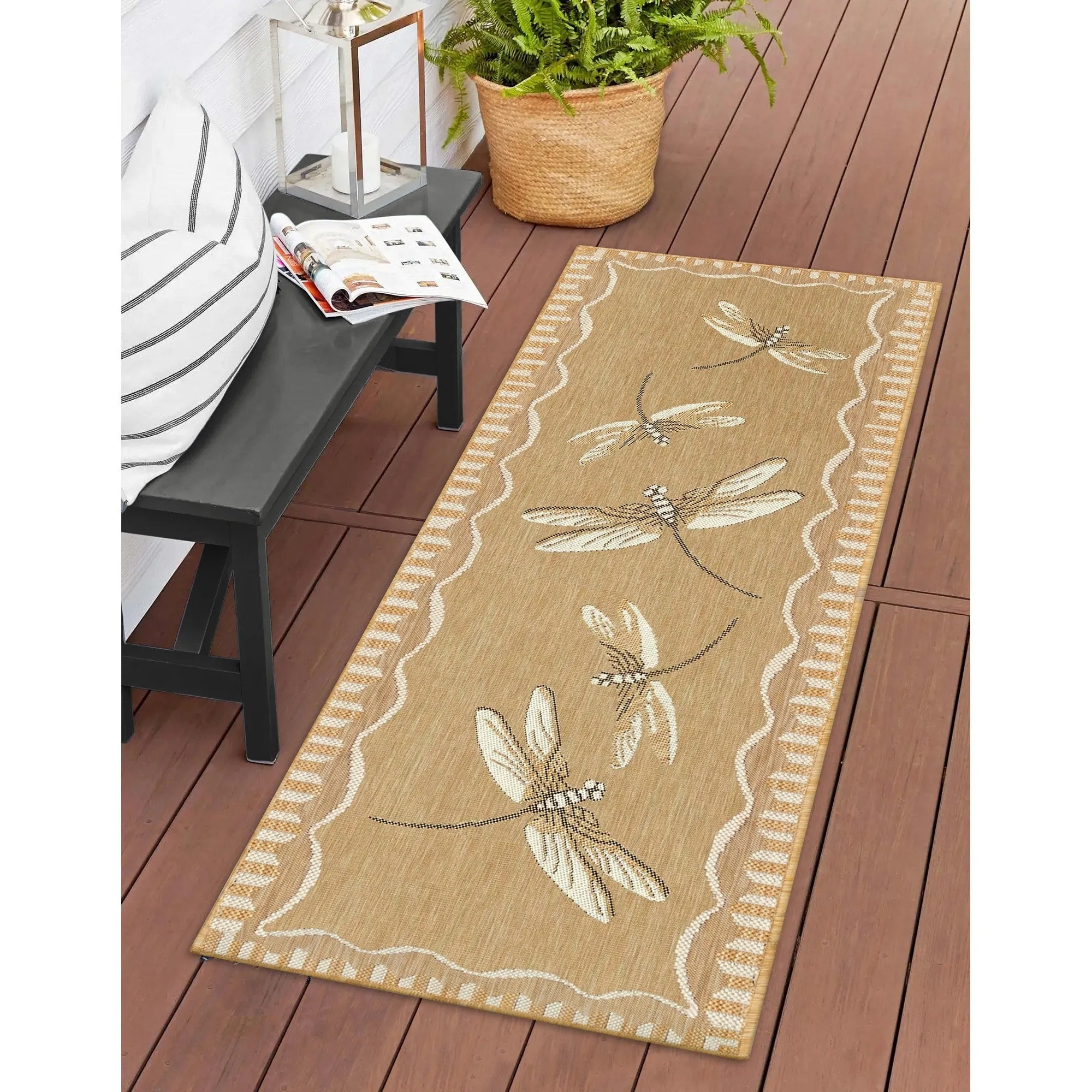 Liora Manne Carmel Dragonfly Indoor/Outdoor Rug