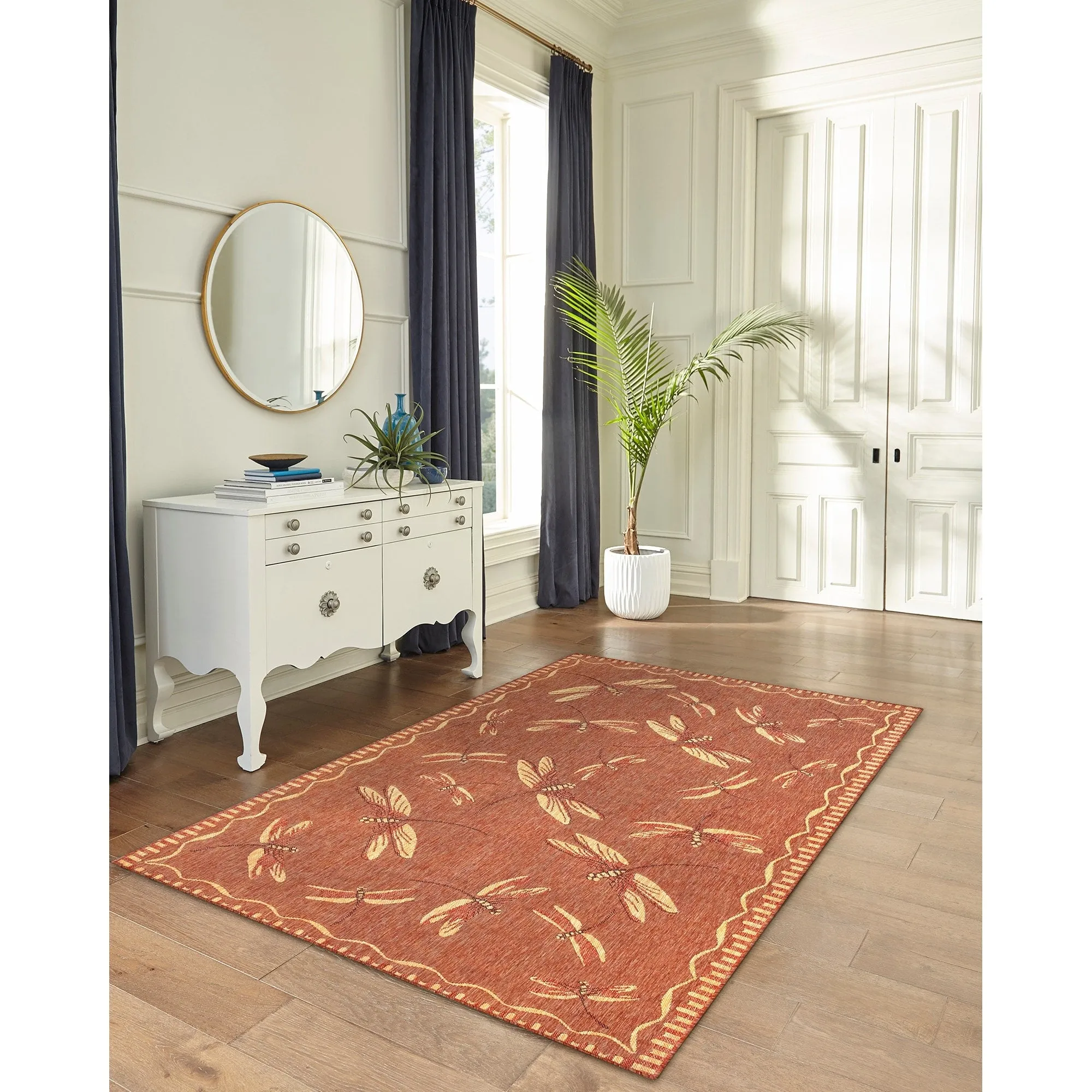 Liora Manne Carmel Dragonfly Indoor/Outdoor Rug