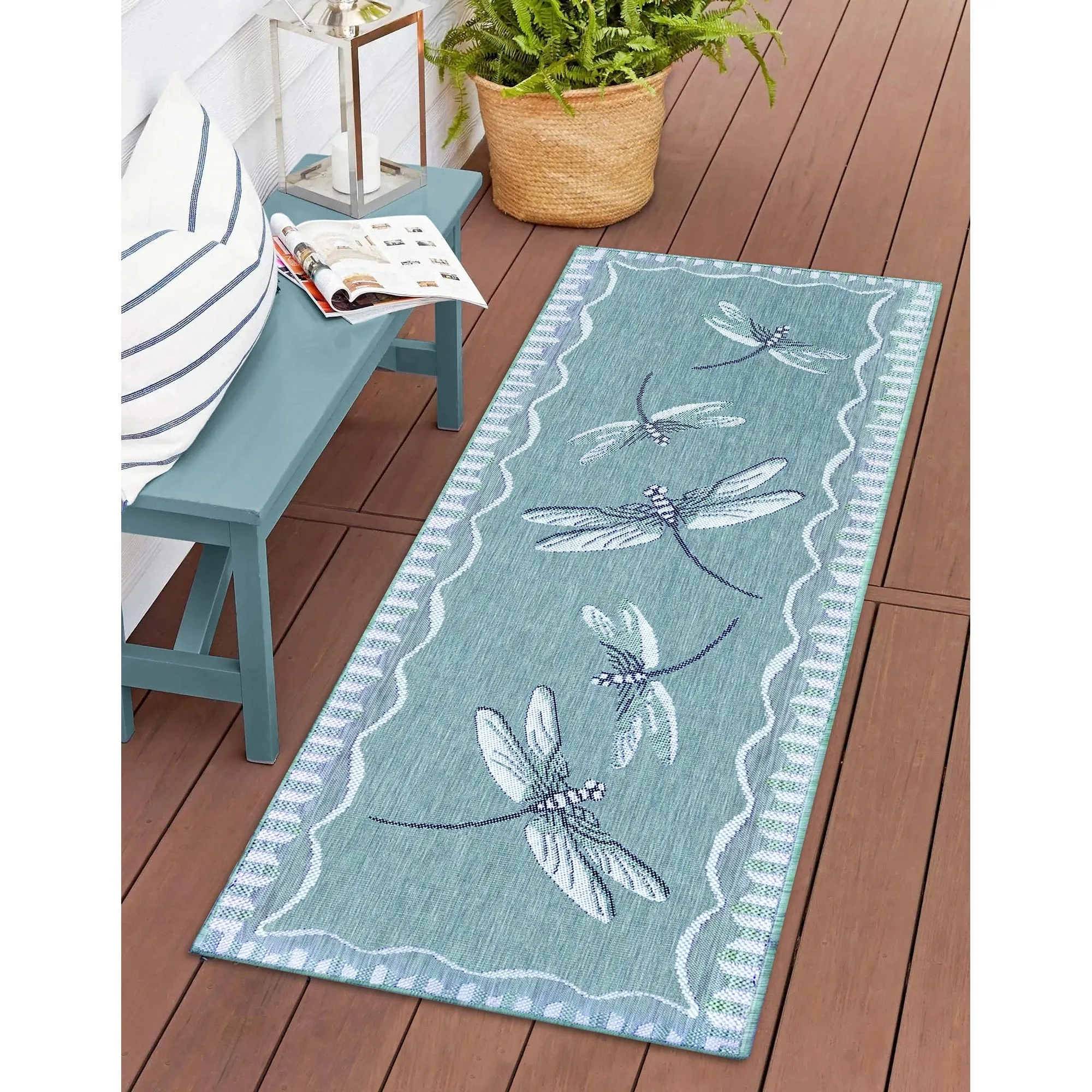 Liora Manne Carmel Dragonfly Indoor/Outdoor Rug
