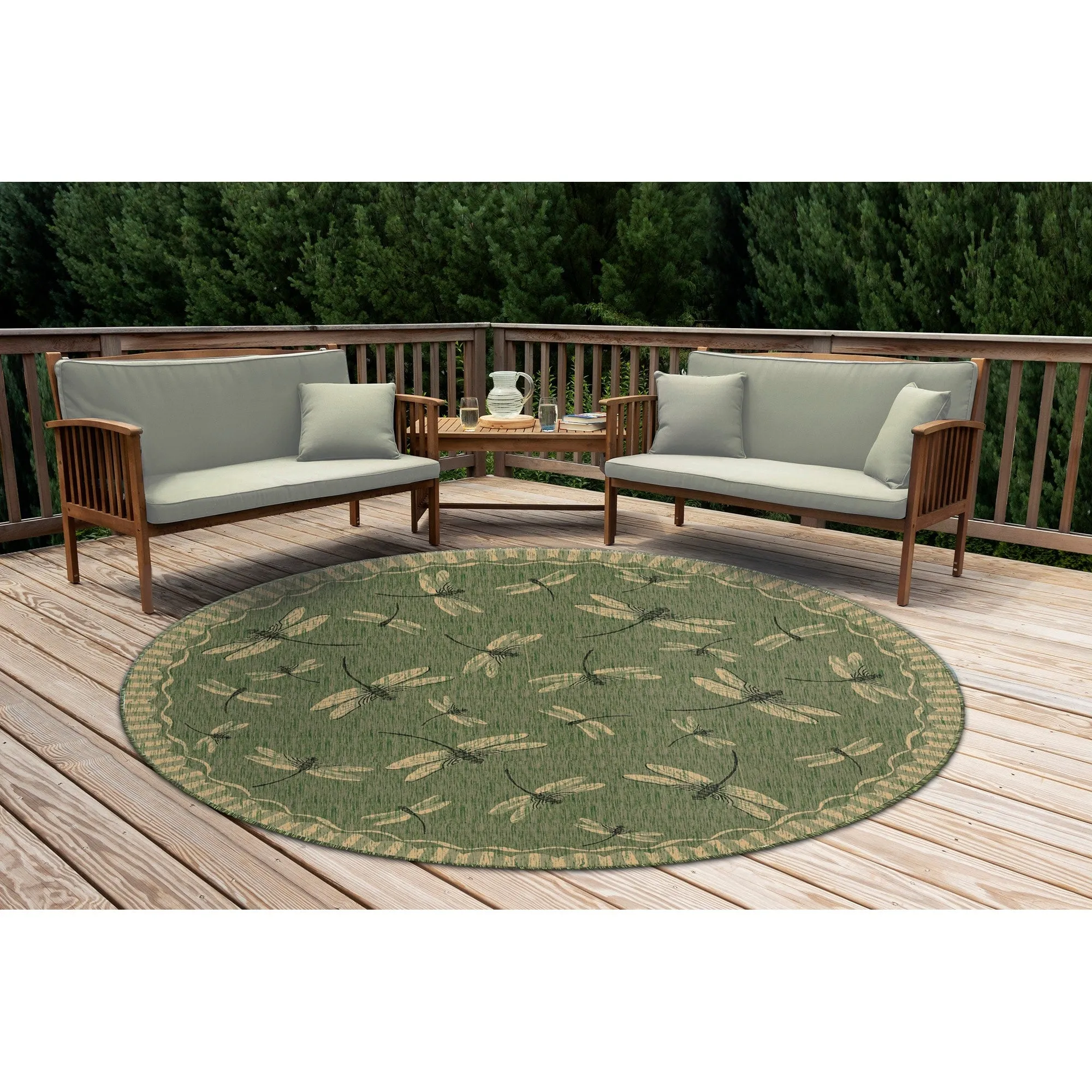 Liora Manne Carmel Dragonfly Indoor/Outdoor Rug