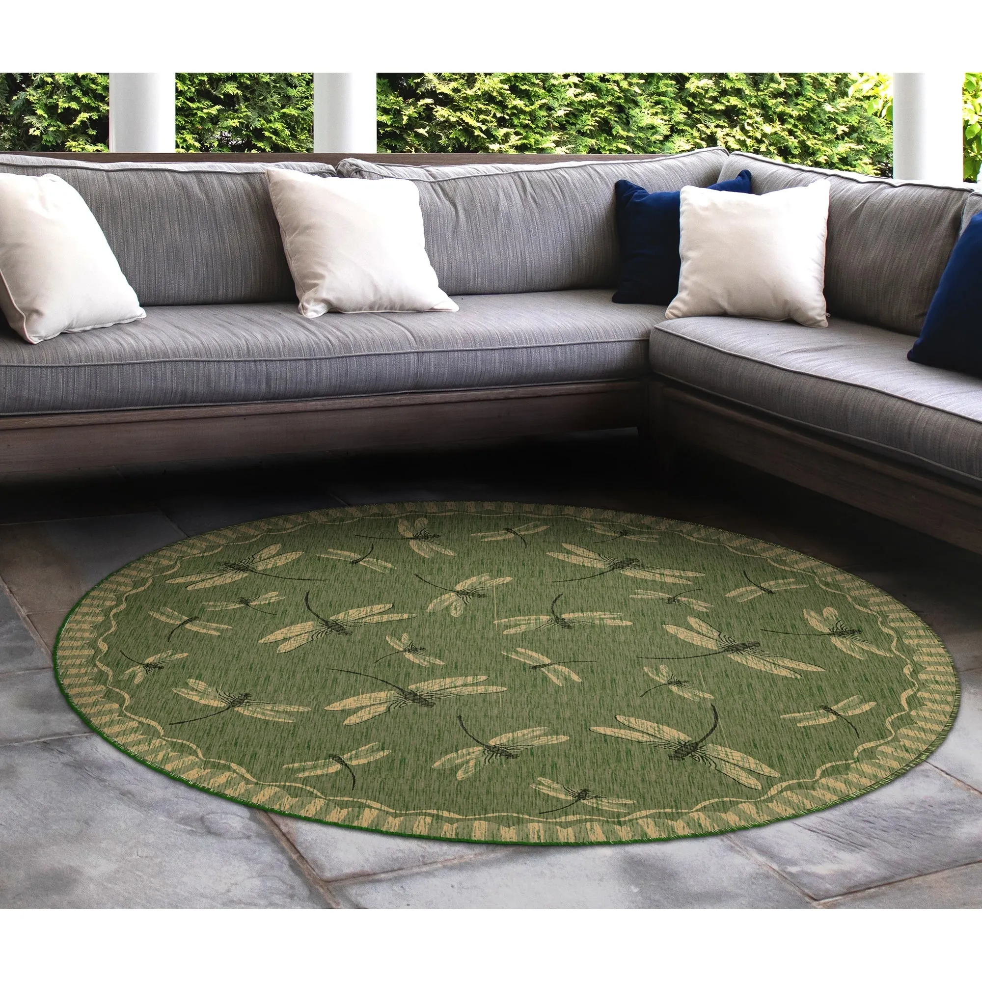 Liora Manne Carmel Dragonfly Indoor/Outdoor Rug