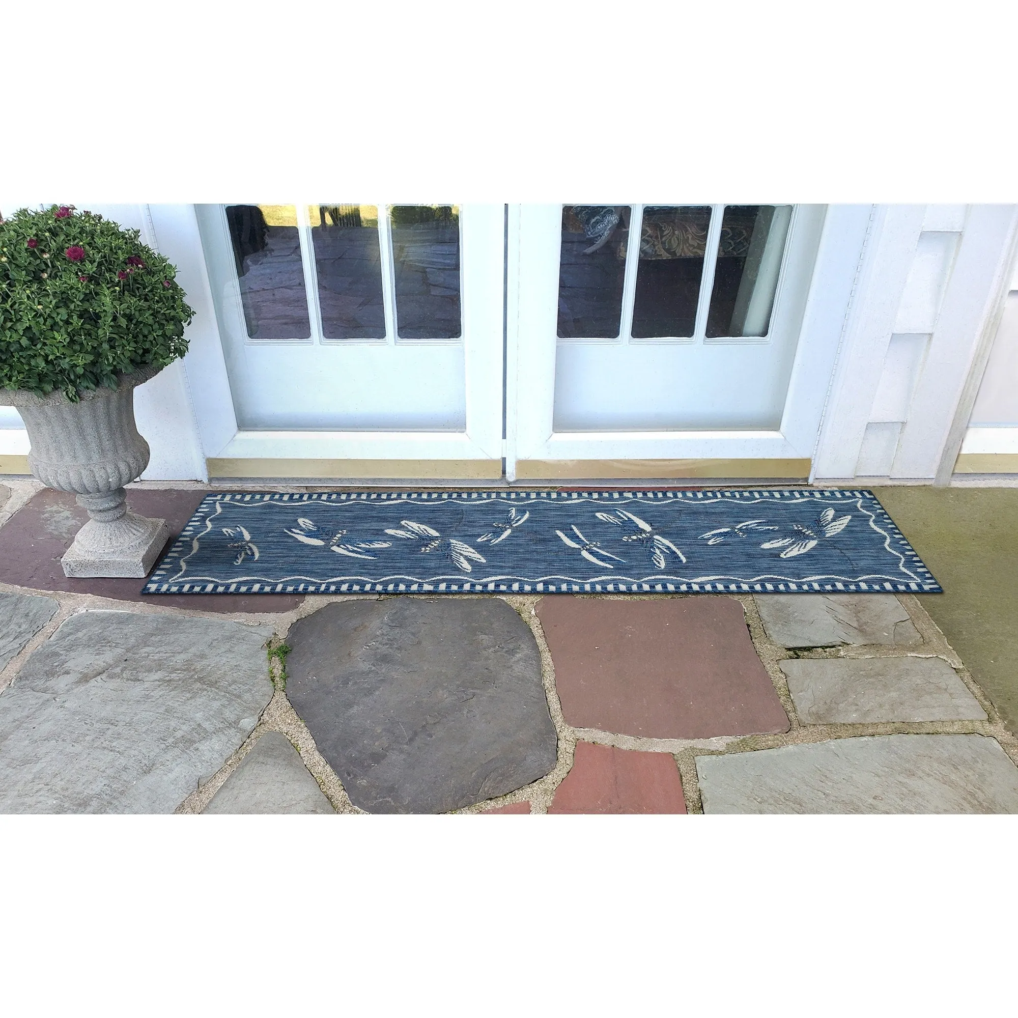 Liora Manne Carmel Dragonfly Indoor/Outdoor Rug