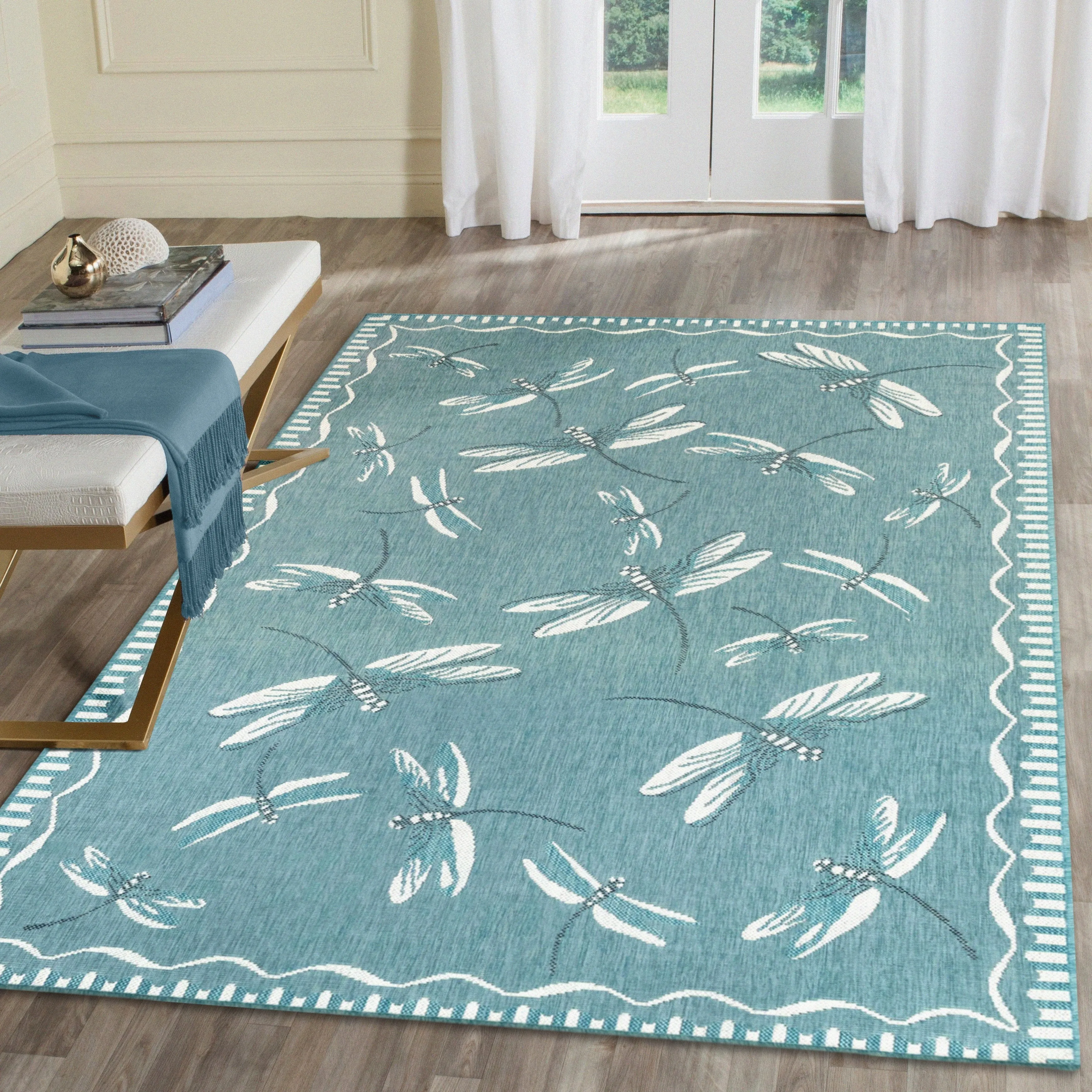 Liora Manne Carmel Dragonfly Indoor/Outdoor Rug
