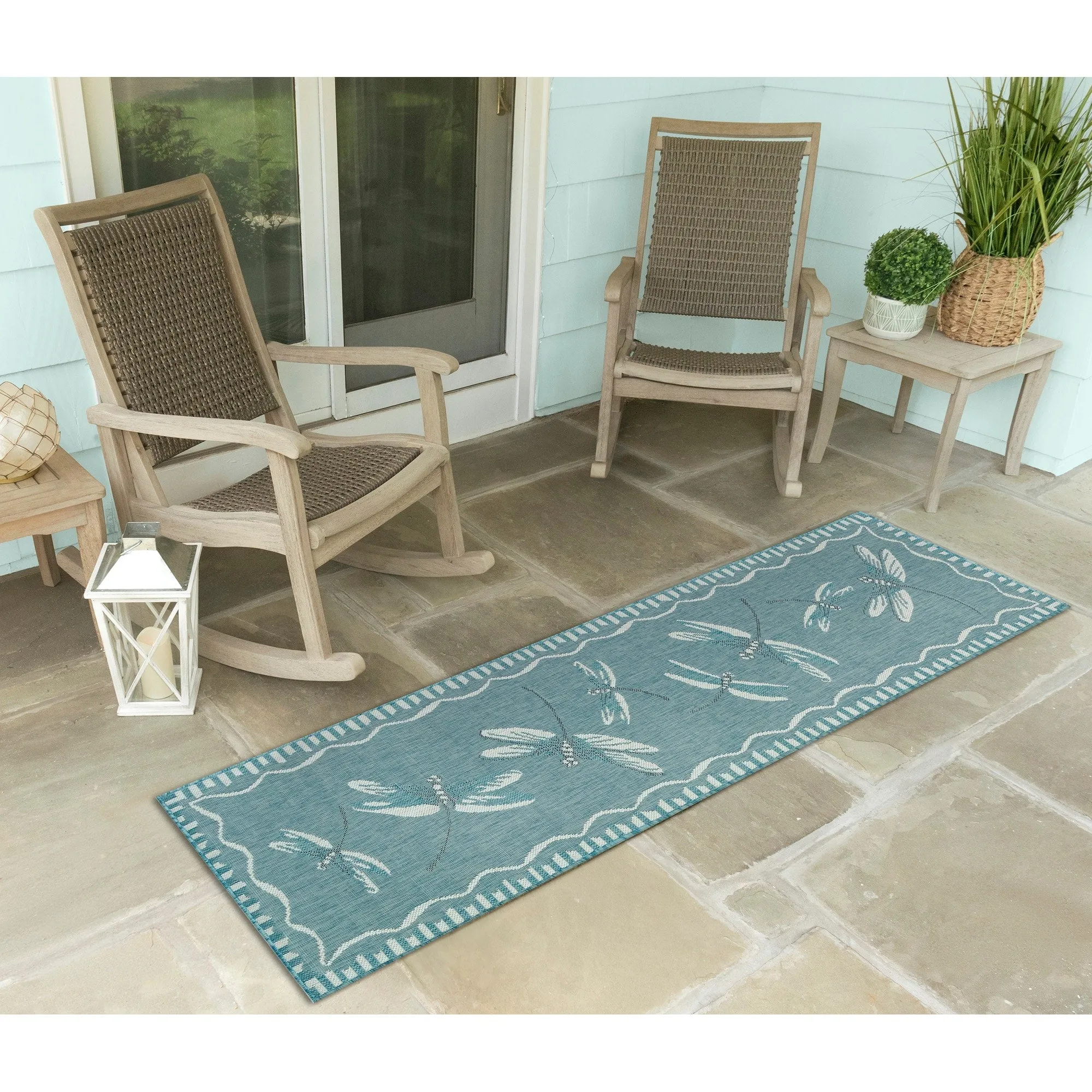 Liora Manne Carmel Dragonfly Indoor/Outdoor Rug