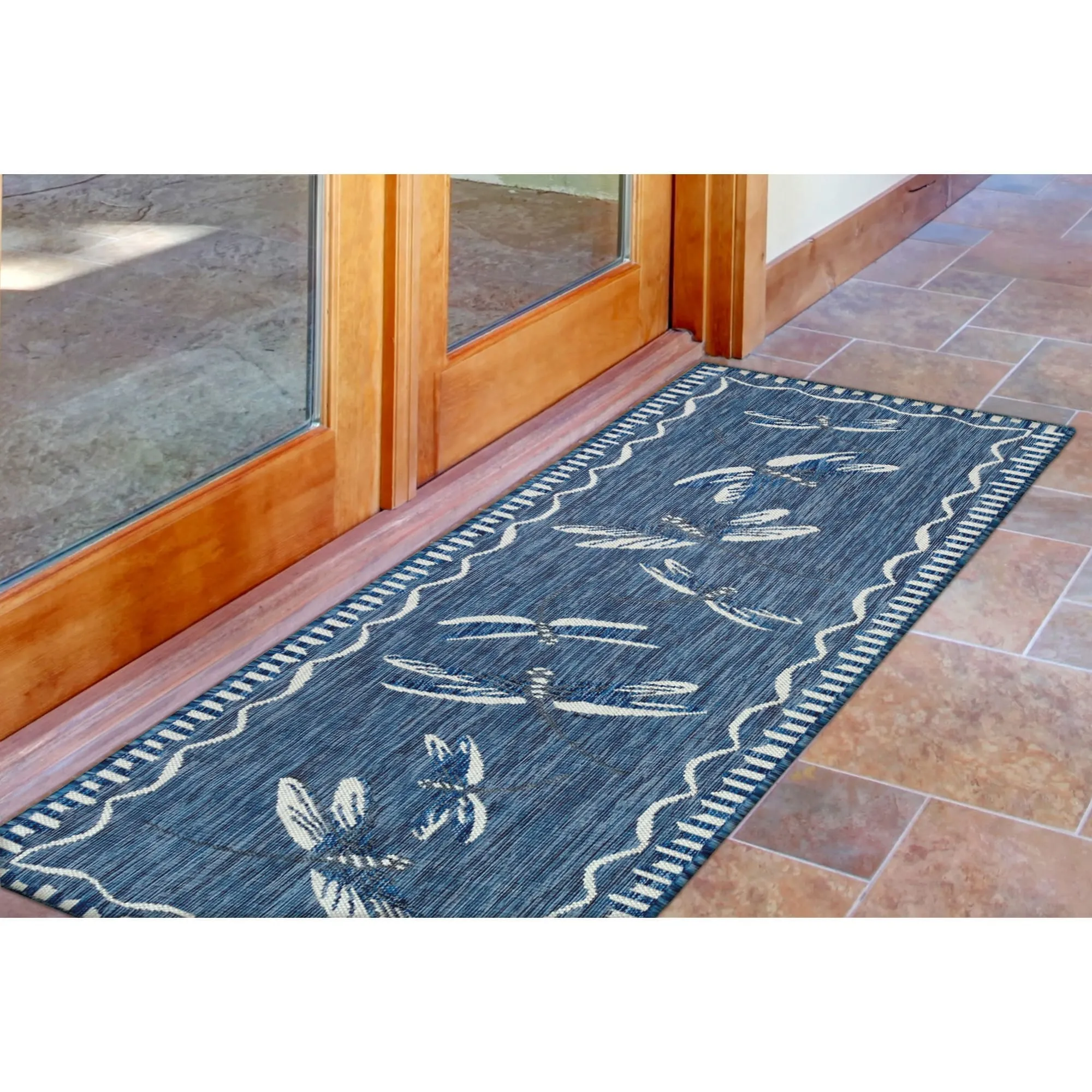 Liora Manne Carmel Dragonfly Indoor/Outdoor Rug