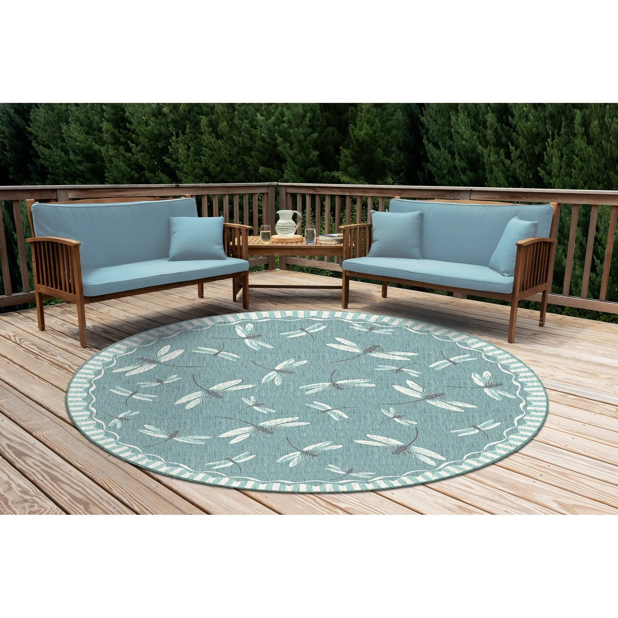 Liora Manne Carmel Dragonfly Indoor/Outdoor Rug