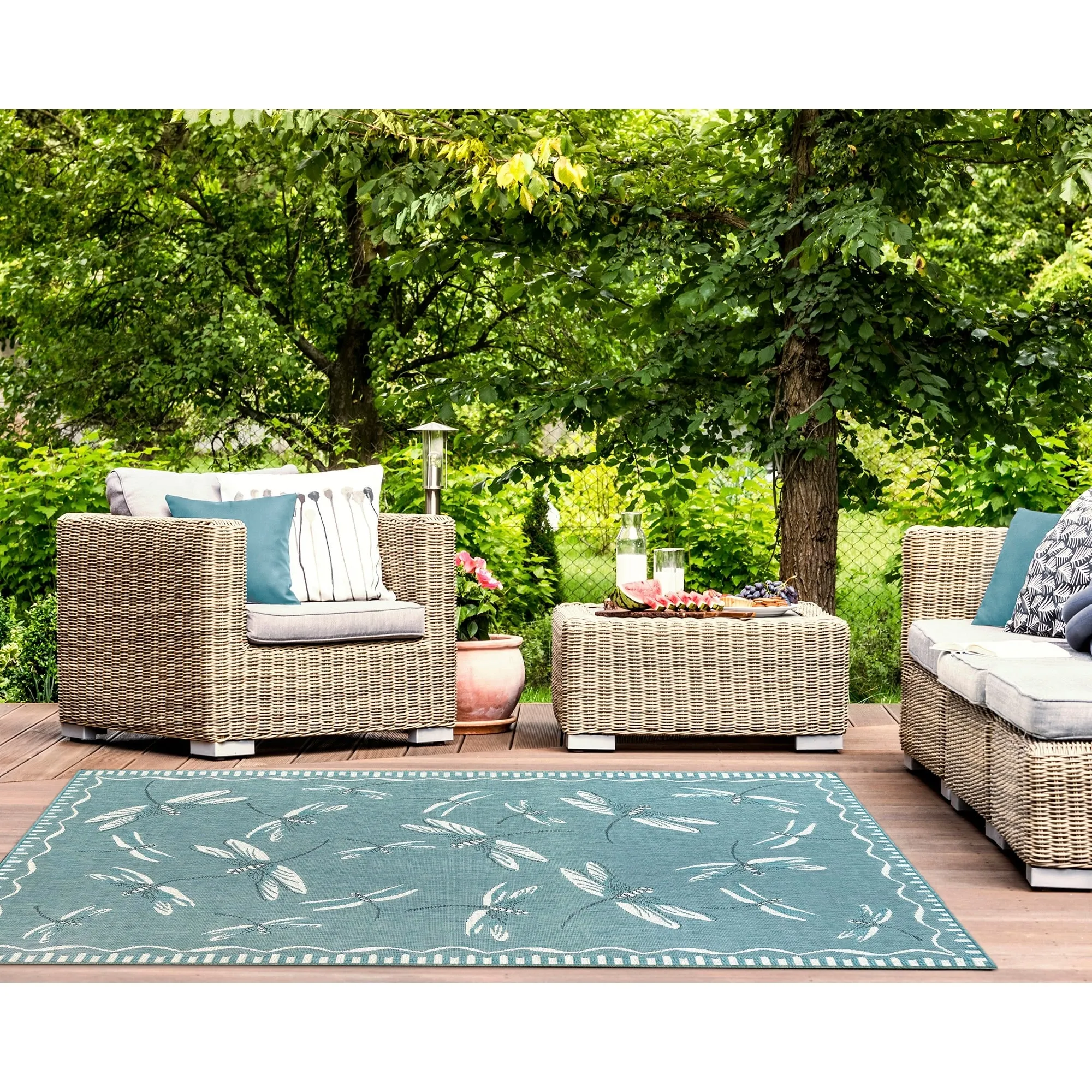 Liora Manne Carmel Dragonfly Indoor/Outdoor Rug