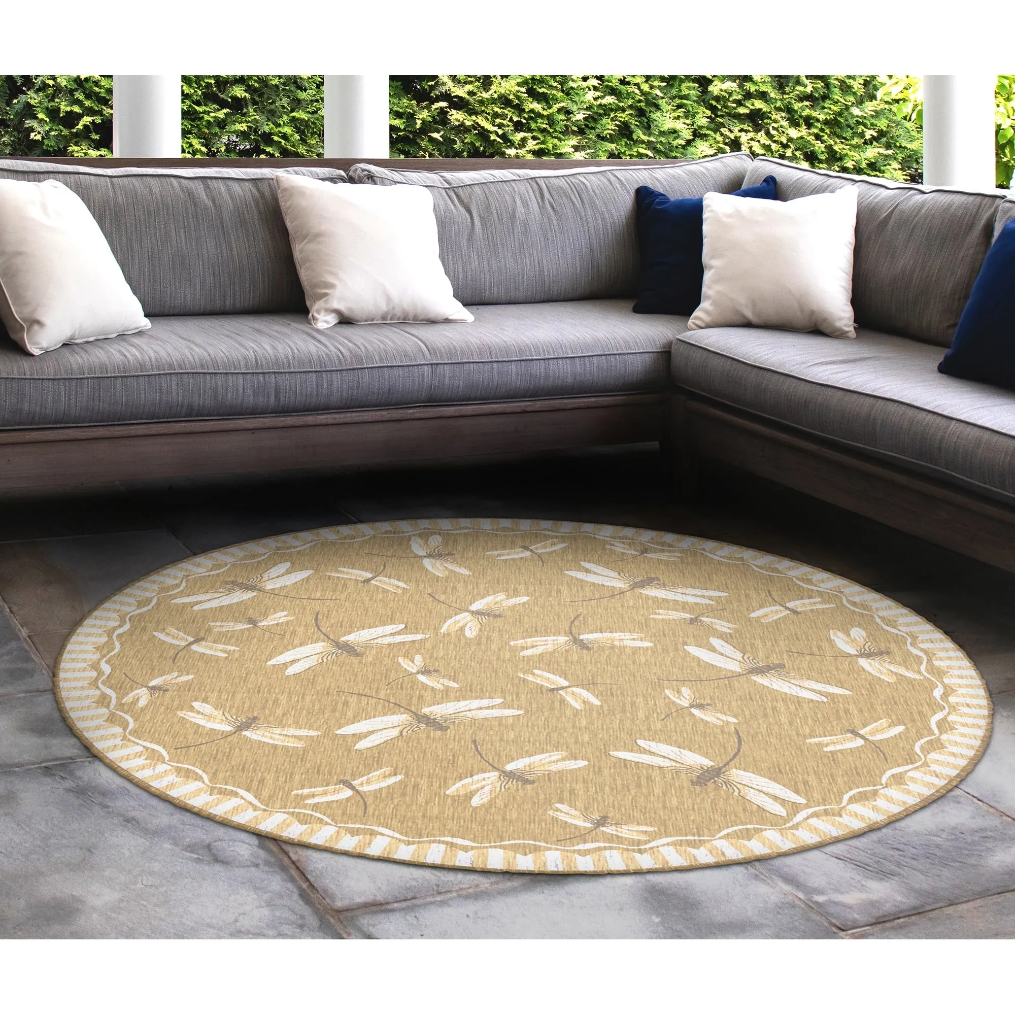 Liora Manne Carmel Dragonfly Indoor/Outdoor Rug