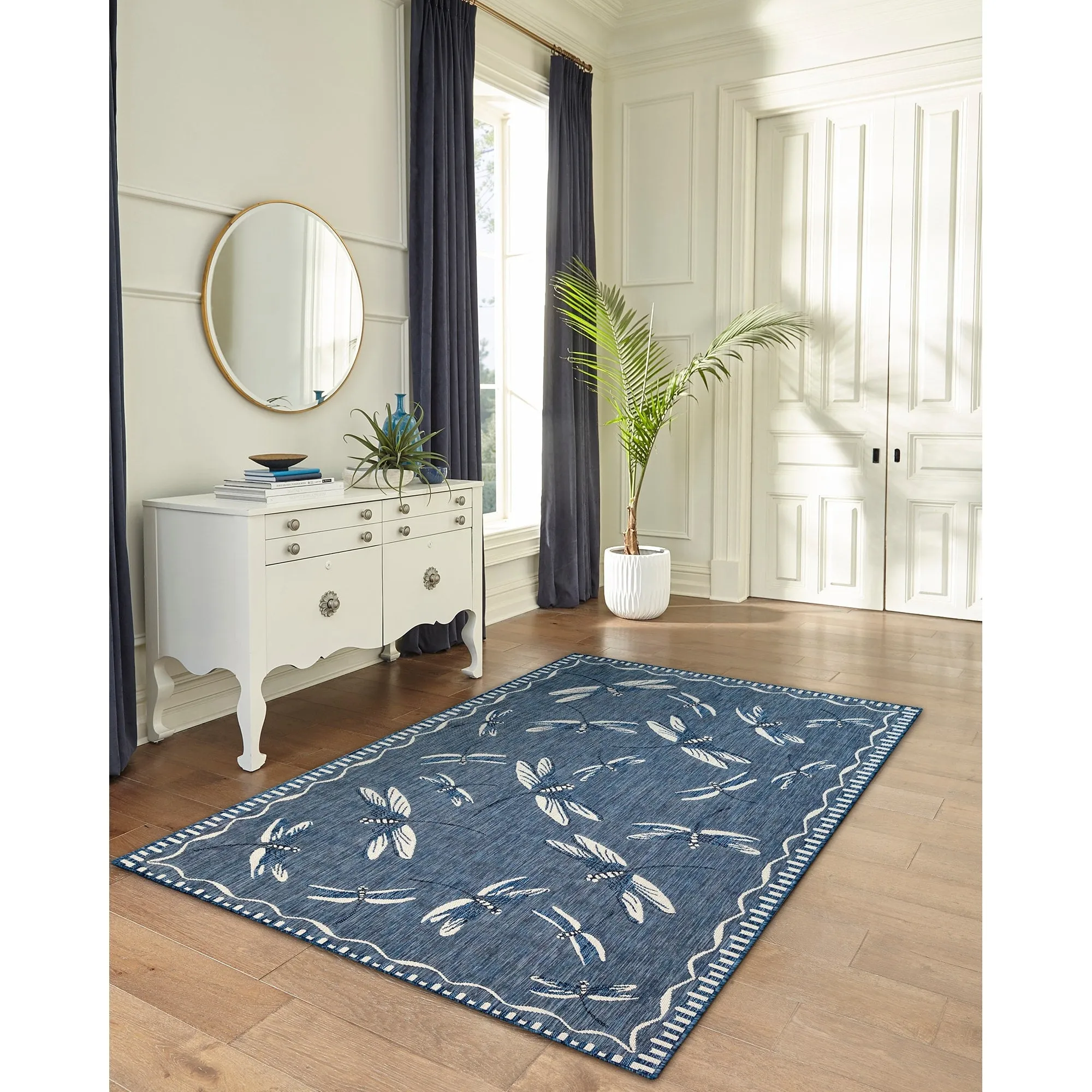 Liora Manne Carmel Dragonfly Indoor/Outdoor Rug