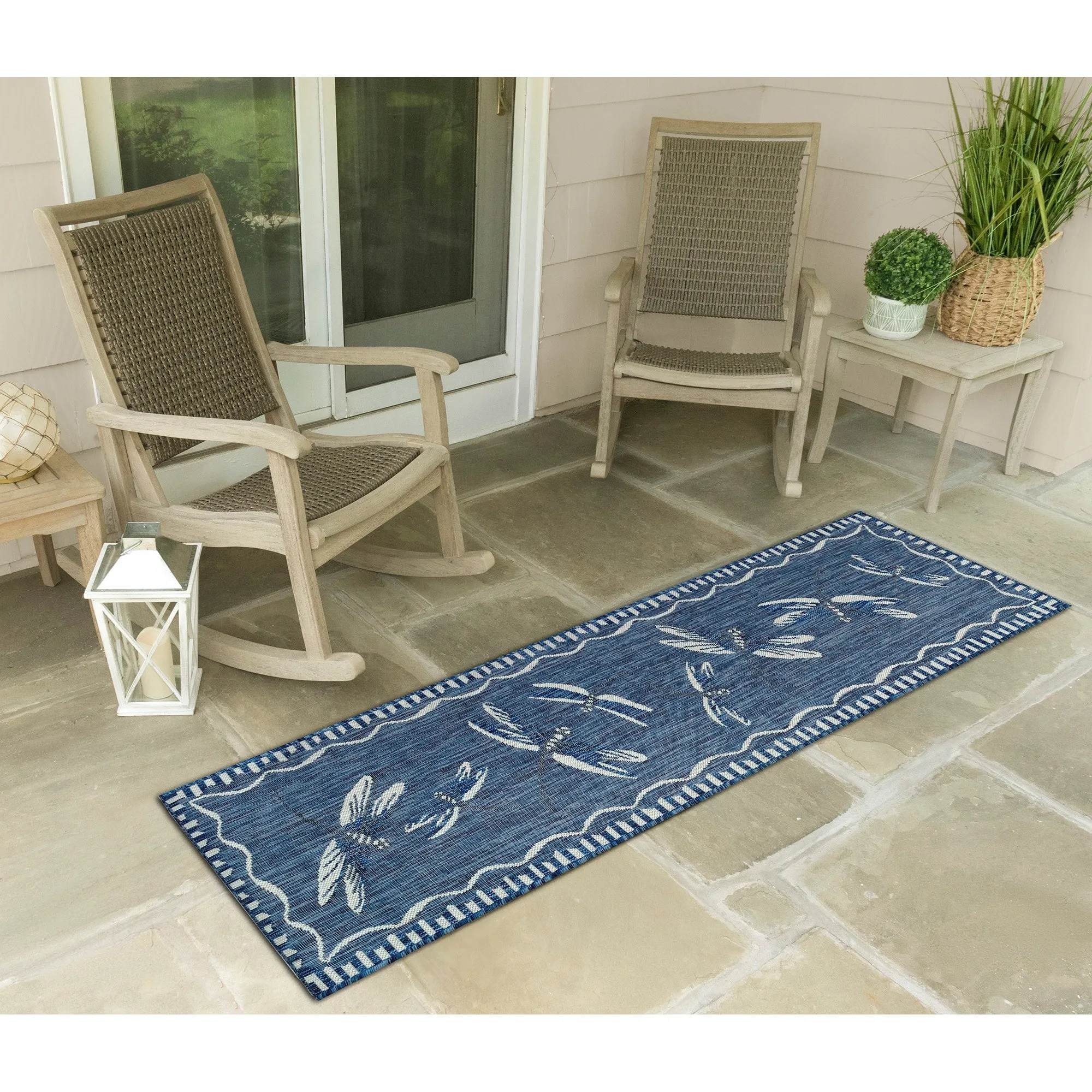 Liora Manne Carmel Dragonfly Indoor/Outdoor Rug