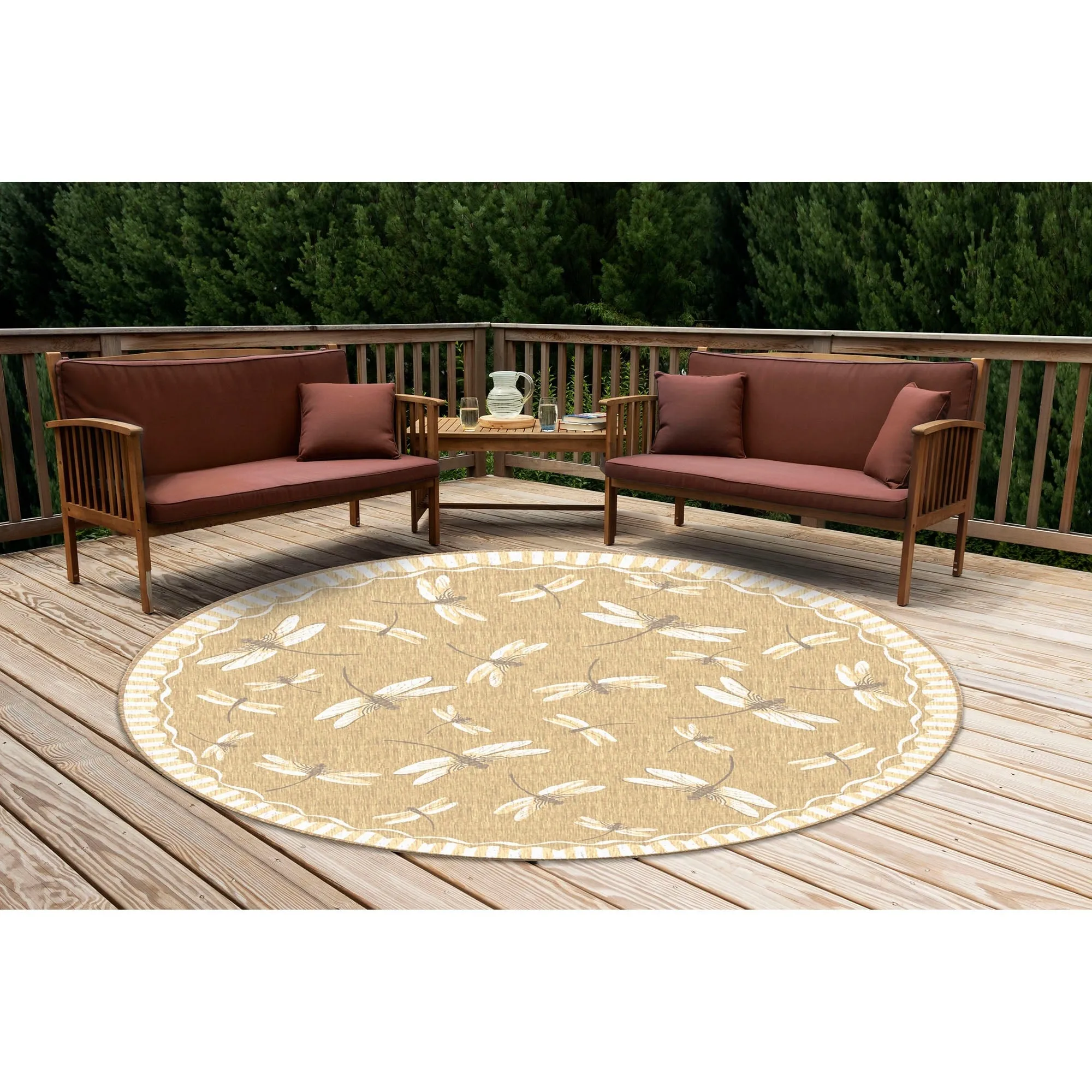 Liora Manne Carmel Dragonfly Indoor/Outdoor Rug