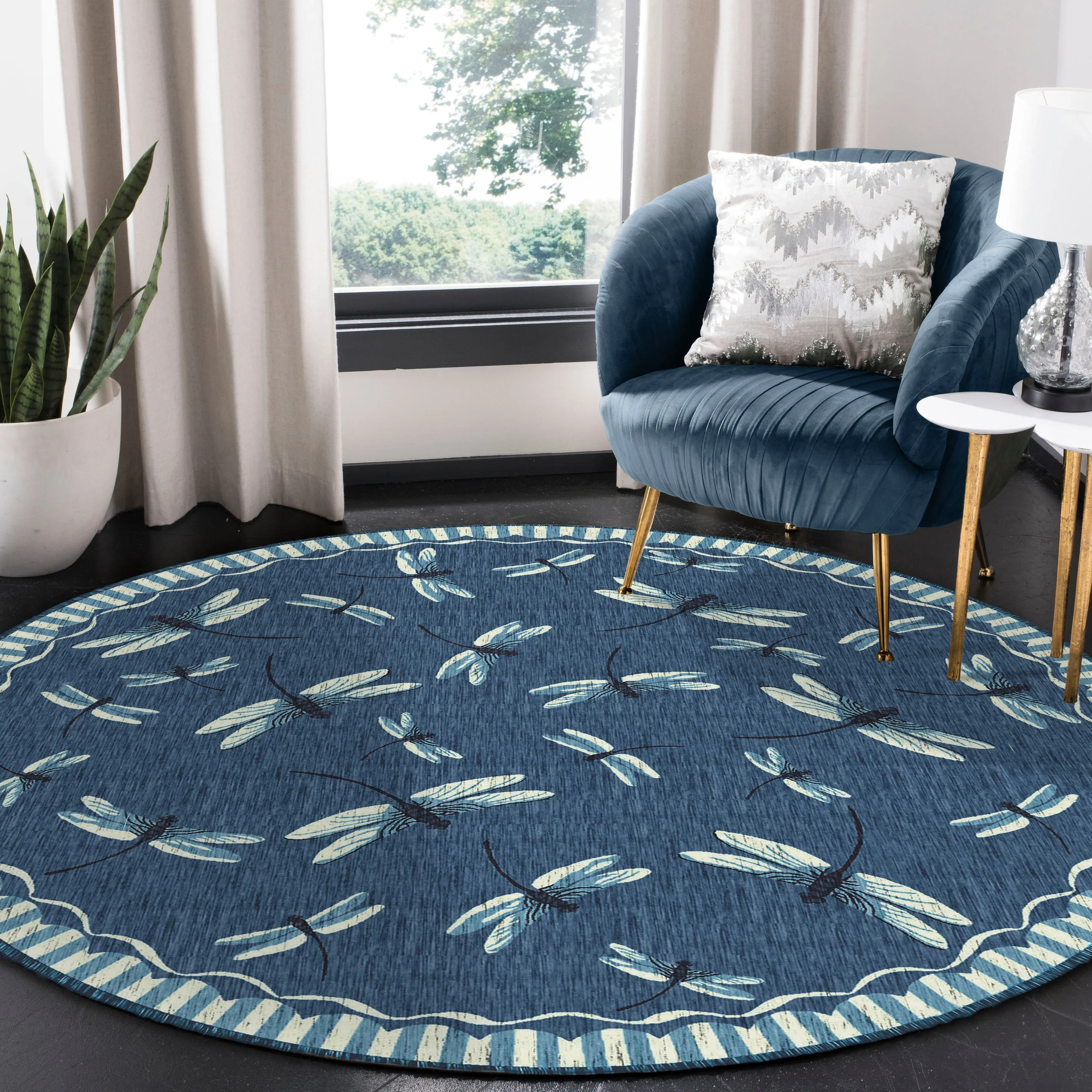 Liora Manne Carmel Dragonfly Indoor/Outdoor Rug