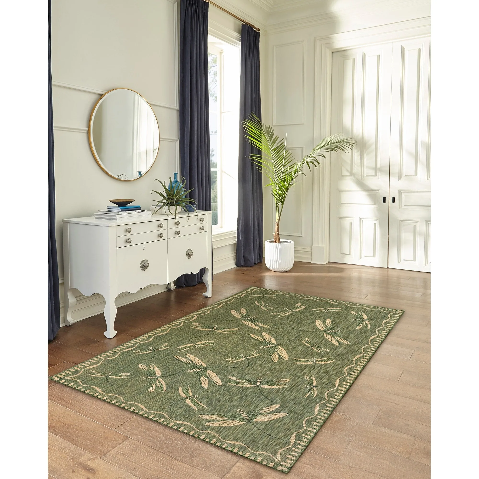 Liora Manne Carmel Dragonfly Indoor/Outdoor Rug