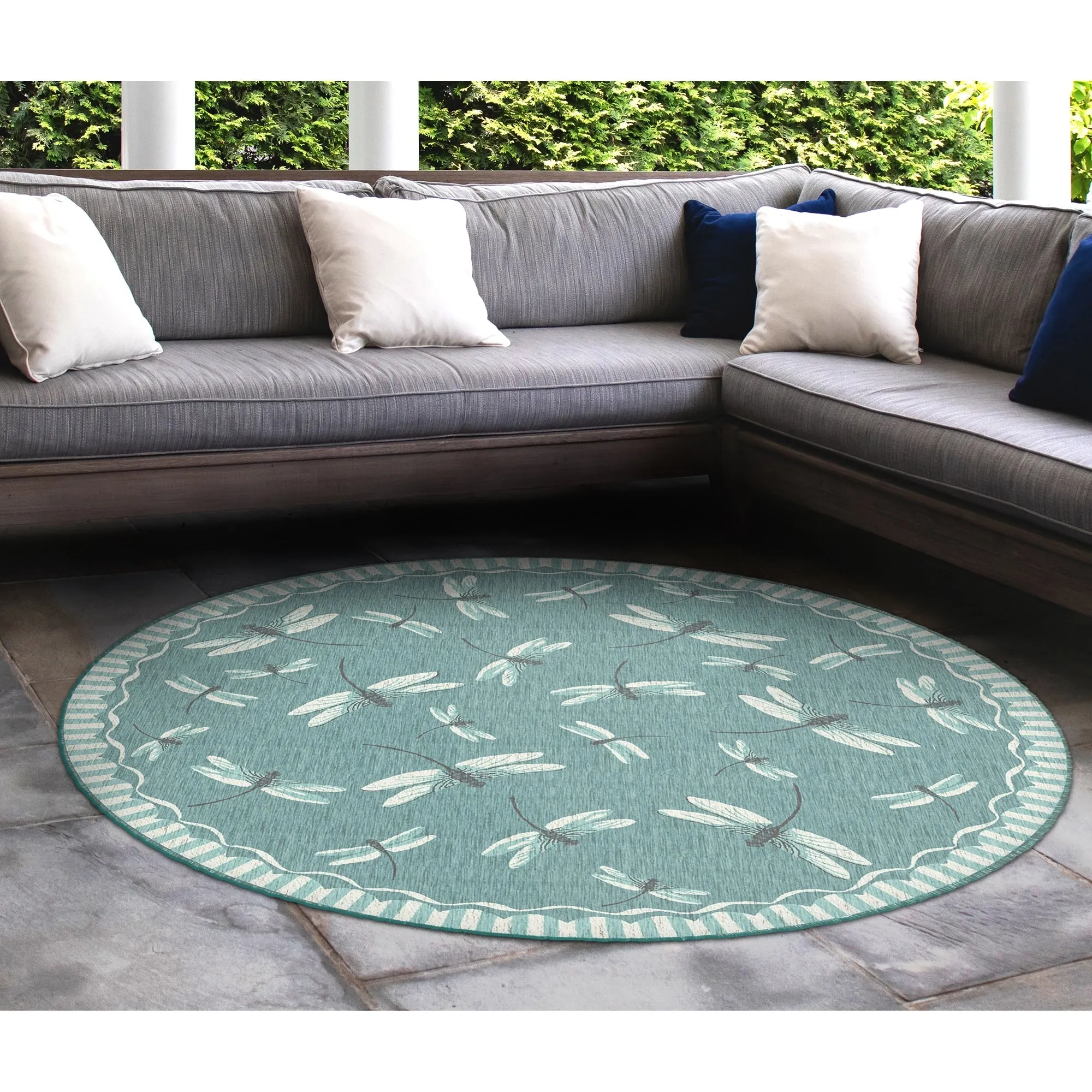 Liora Manne Carmel Dragonfly Indoor/Outdoor Rug
