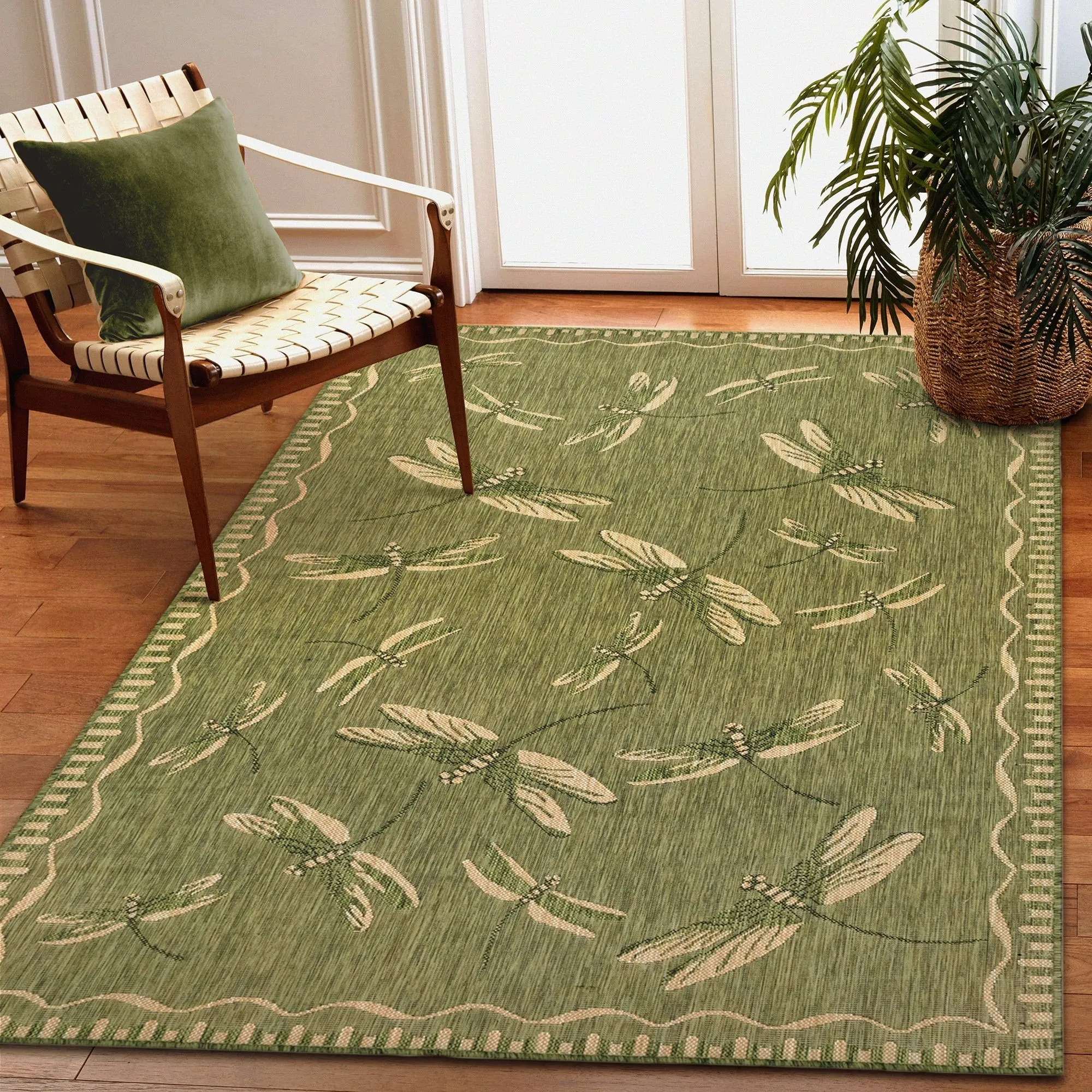 Liora Manne Carmel Dragonfly Indoor/Outdoor Rug