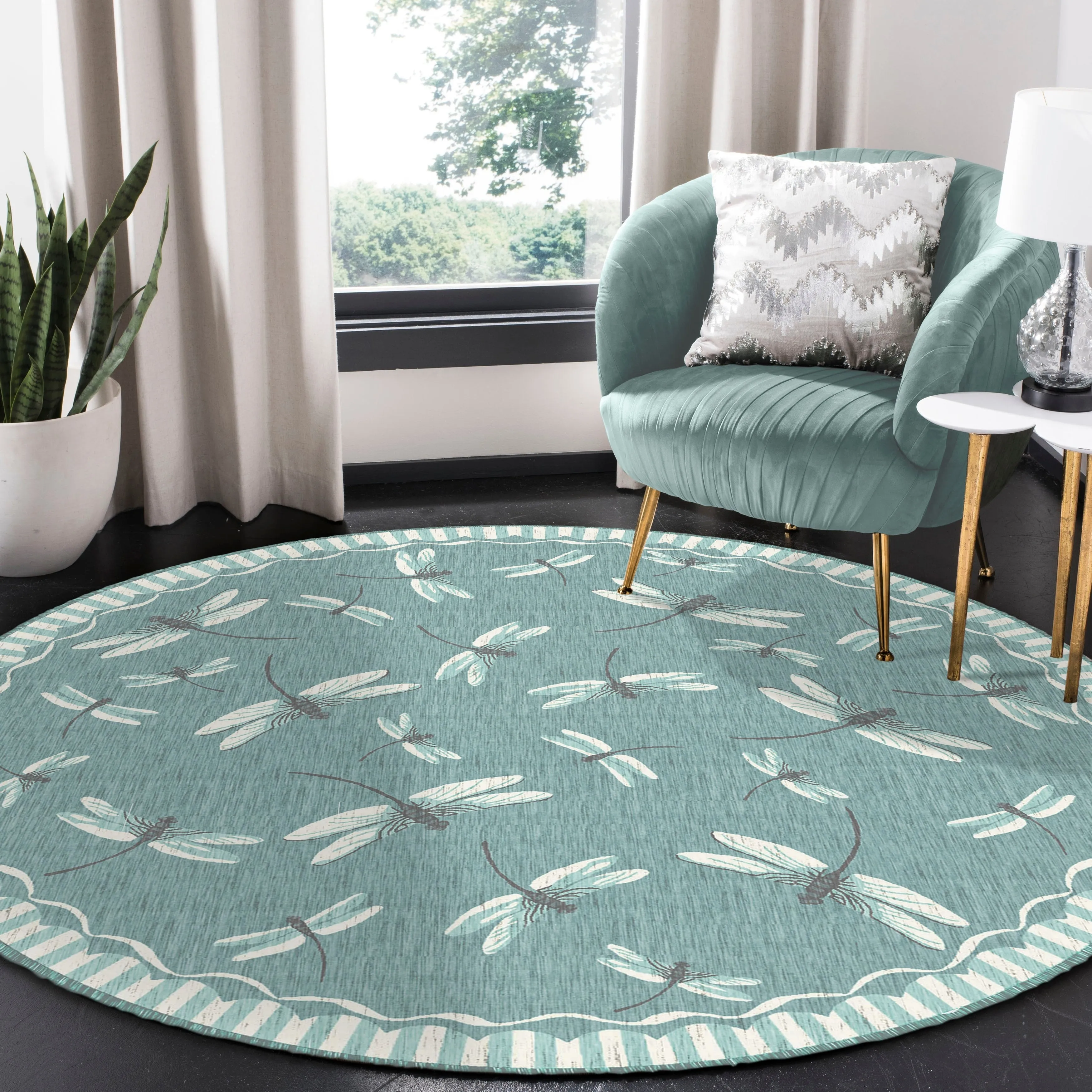 Liora Manne Carmel Dragonfly Indoor/Outdoor Rug
