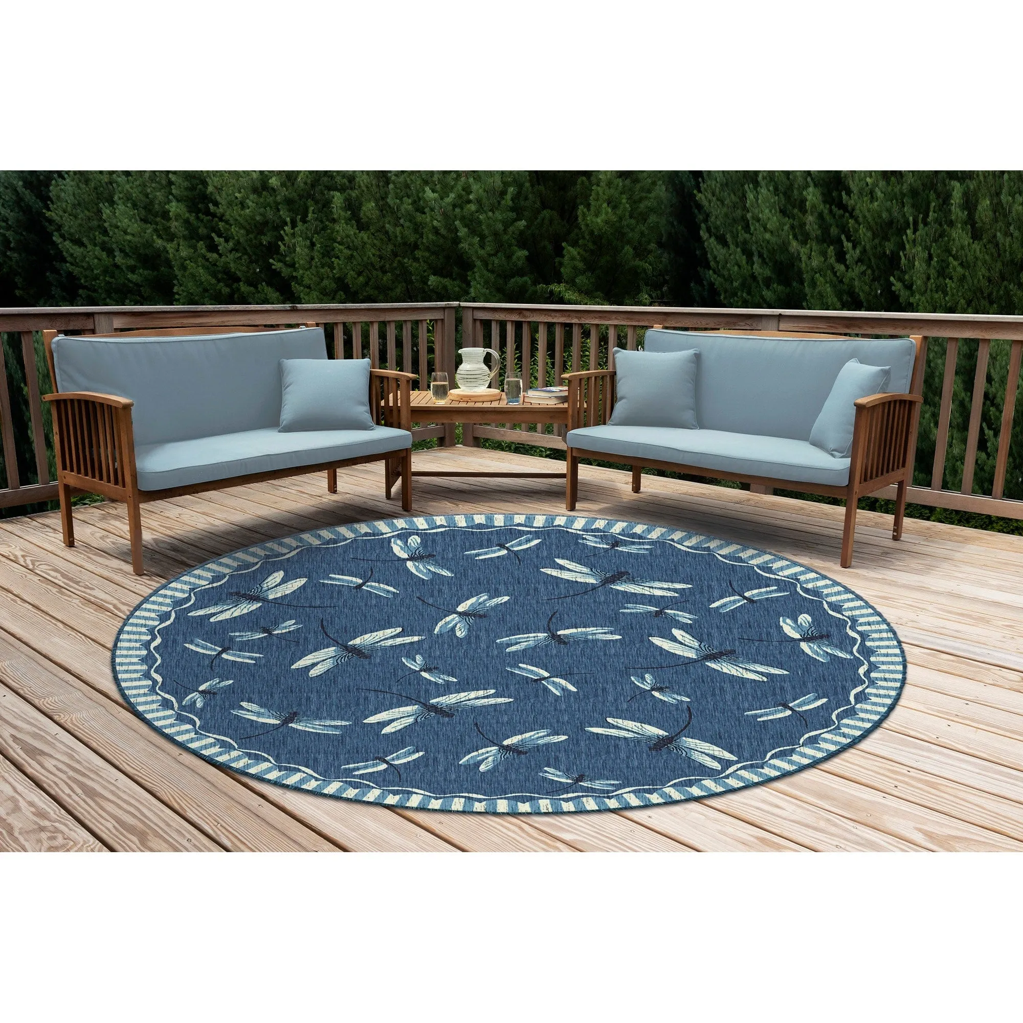 Liora Manne Carmel Dragonfly Indoor/Outdoor Rug