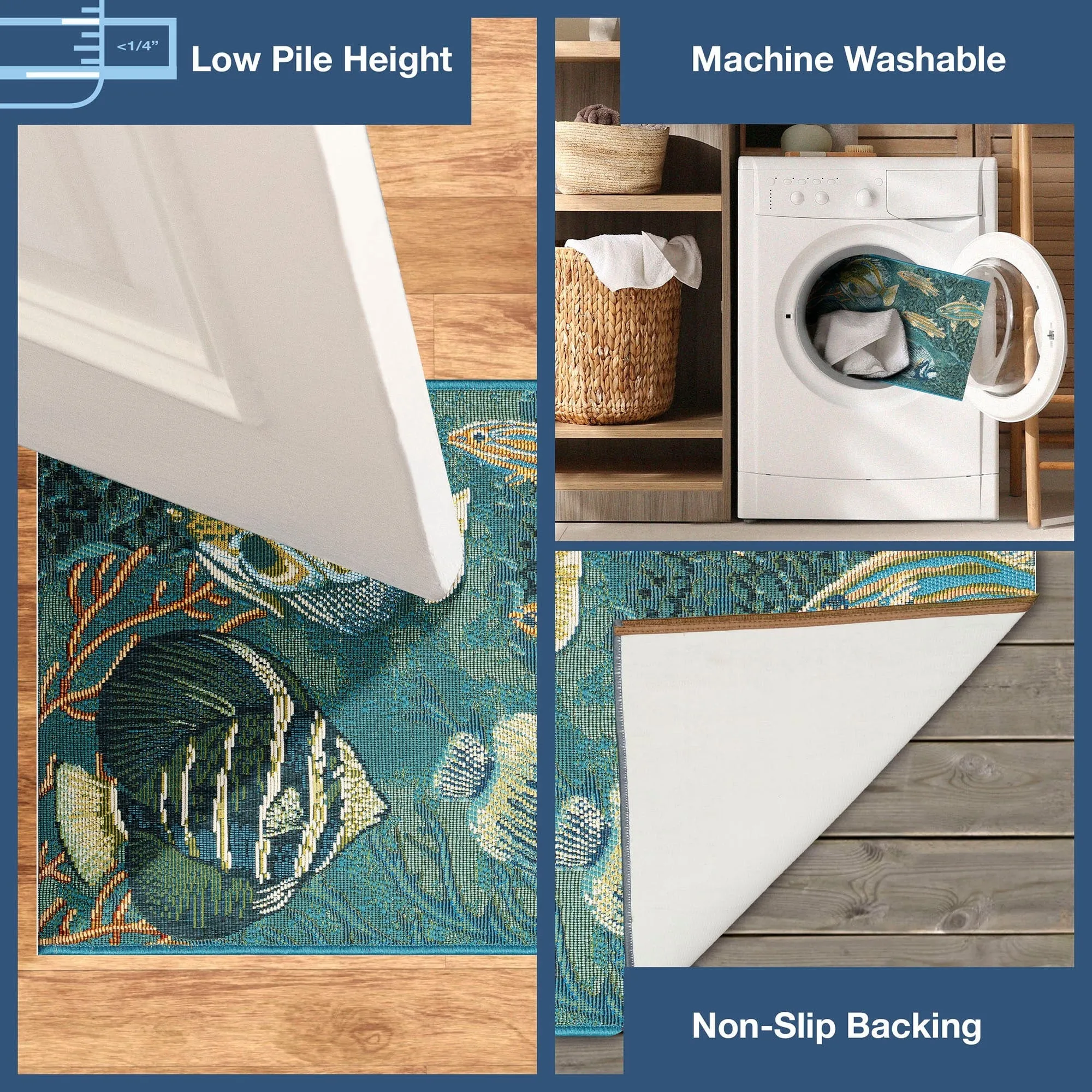 Liora Manne Esencia Fish Indoor/Outdoor Mat