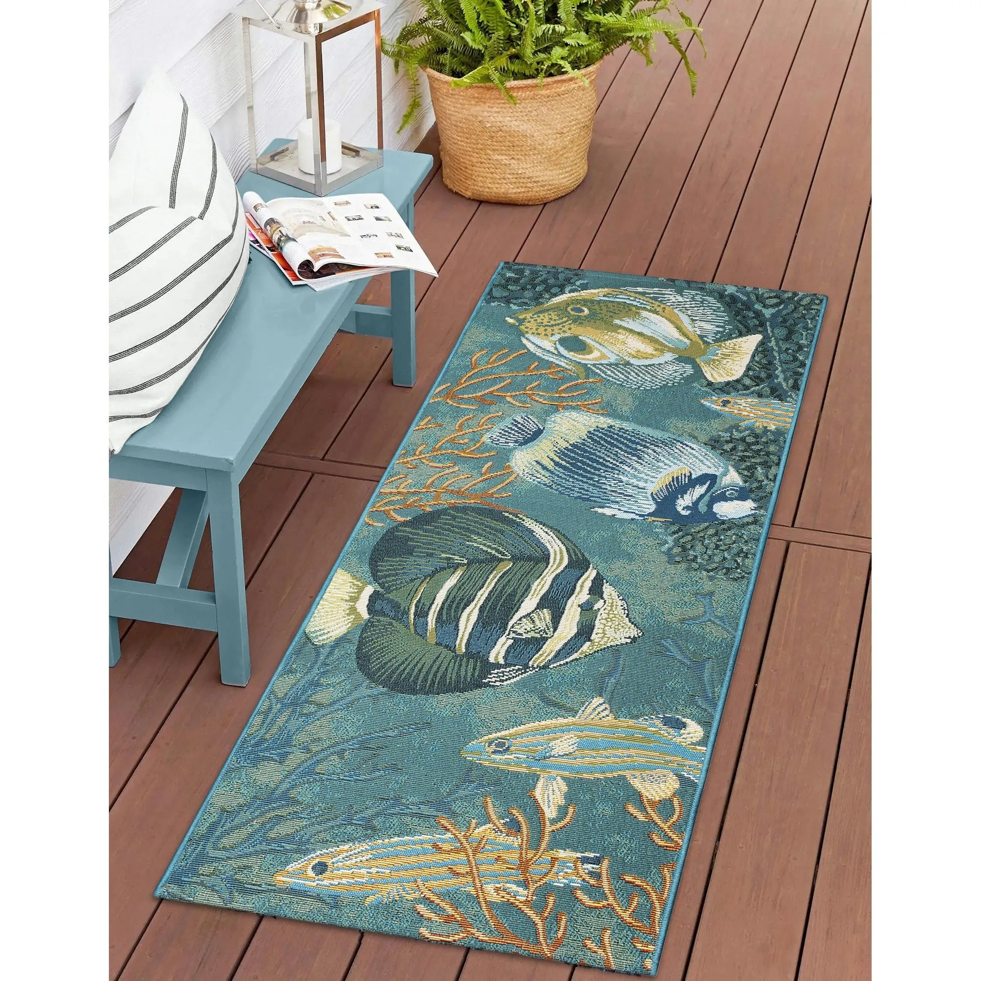 Liora Manne Esencia Fish Indoor/Outdoor Mat