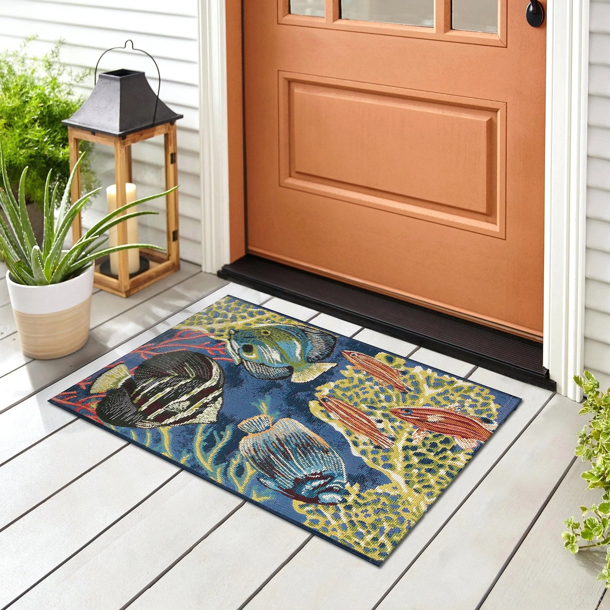 Liora Manne Esencia Fish Indoor/Outdoor Mat