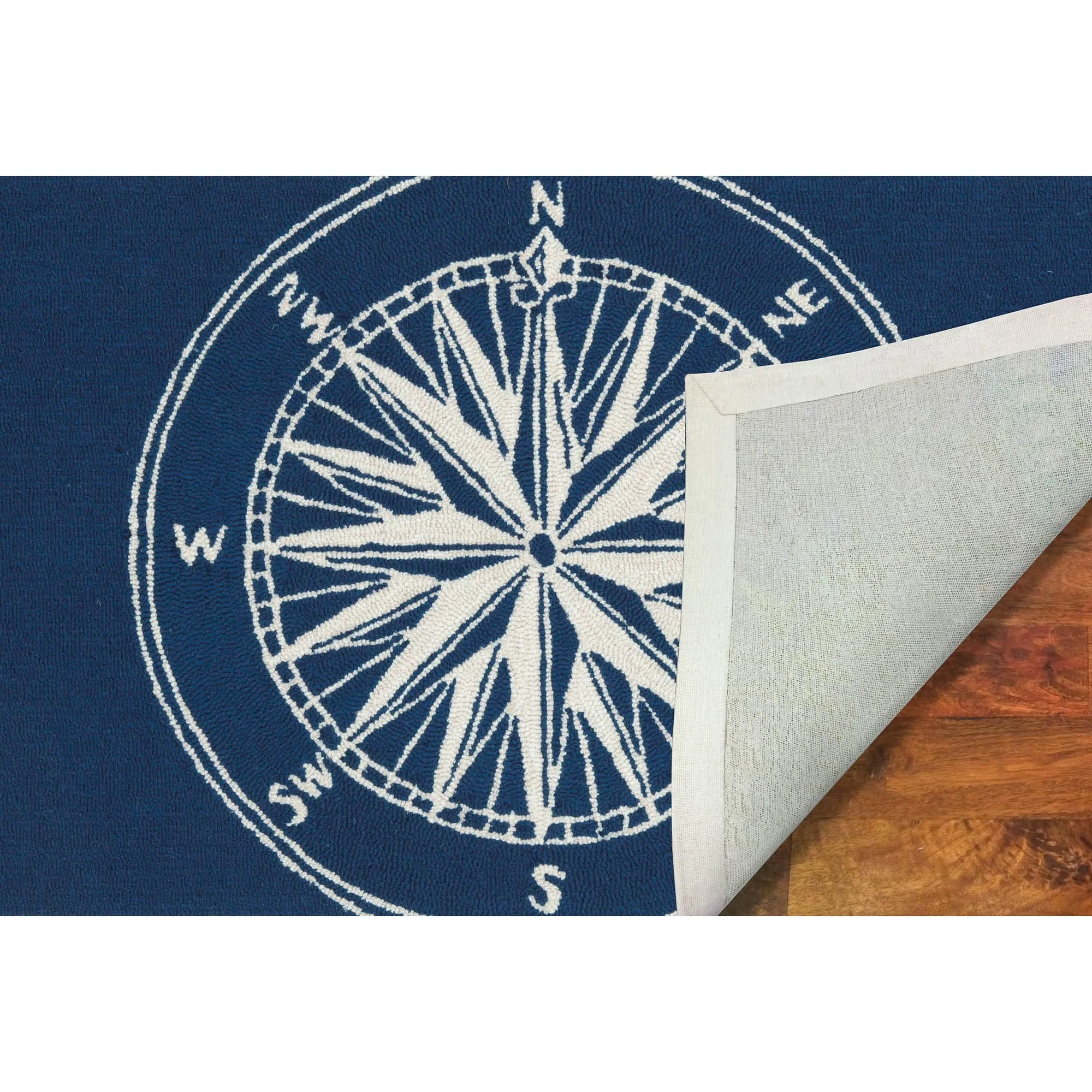 Liora Manne Frontporch Compass Indoor/Outdoor Rug - 3' Round