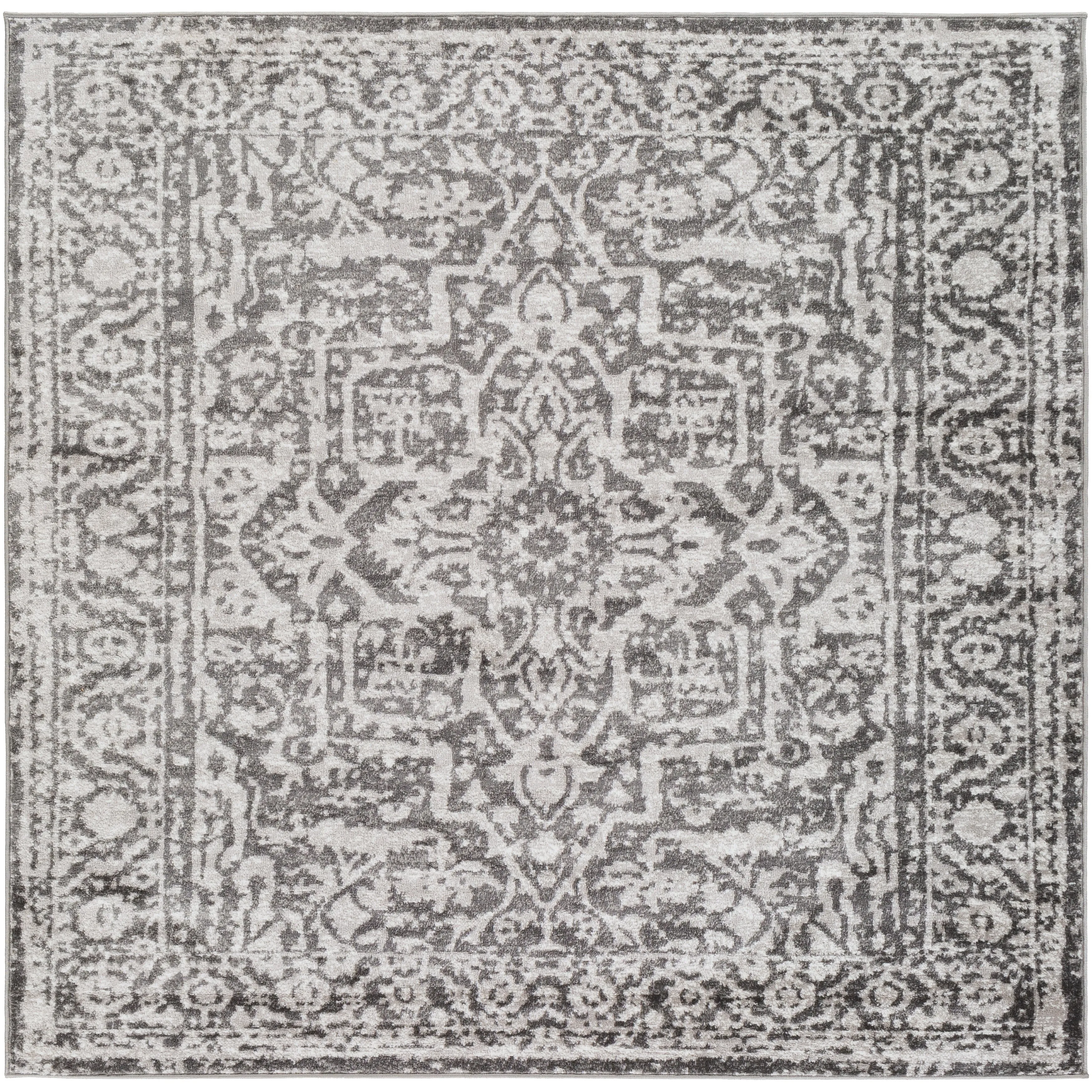 Livabliss Abbas Navy/Gray Vintage Traditional Area Rug