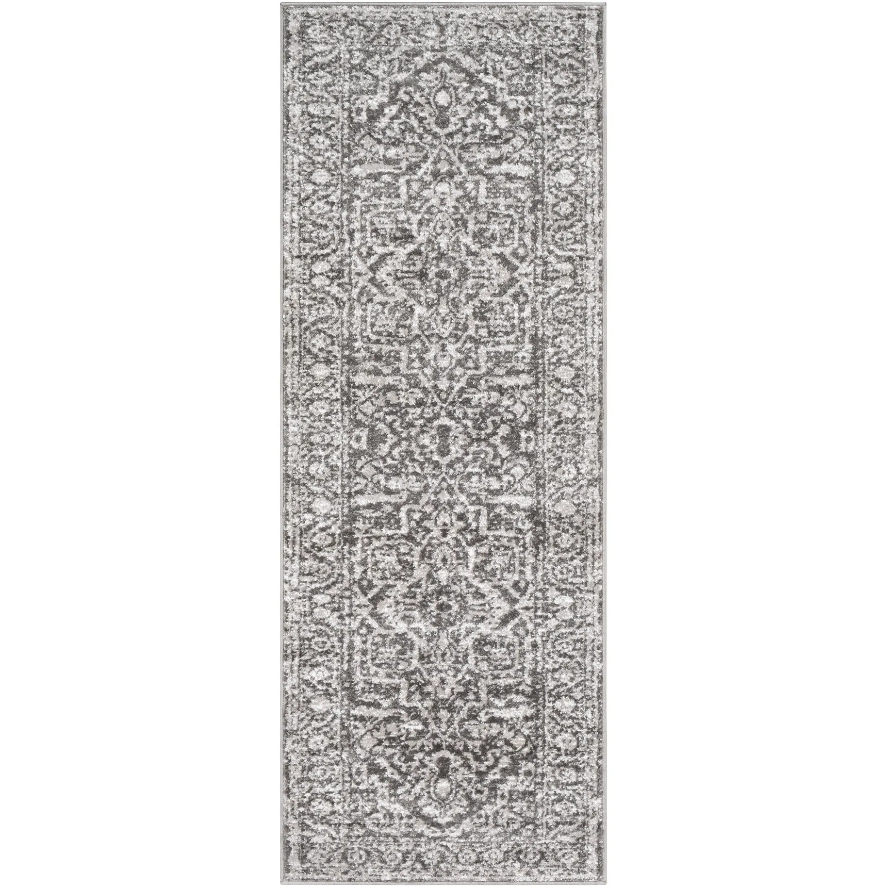 Livabliss Abbas Navy/Gray Vintage Traditional Area Rug