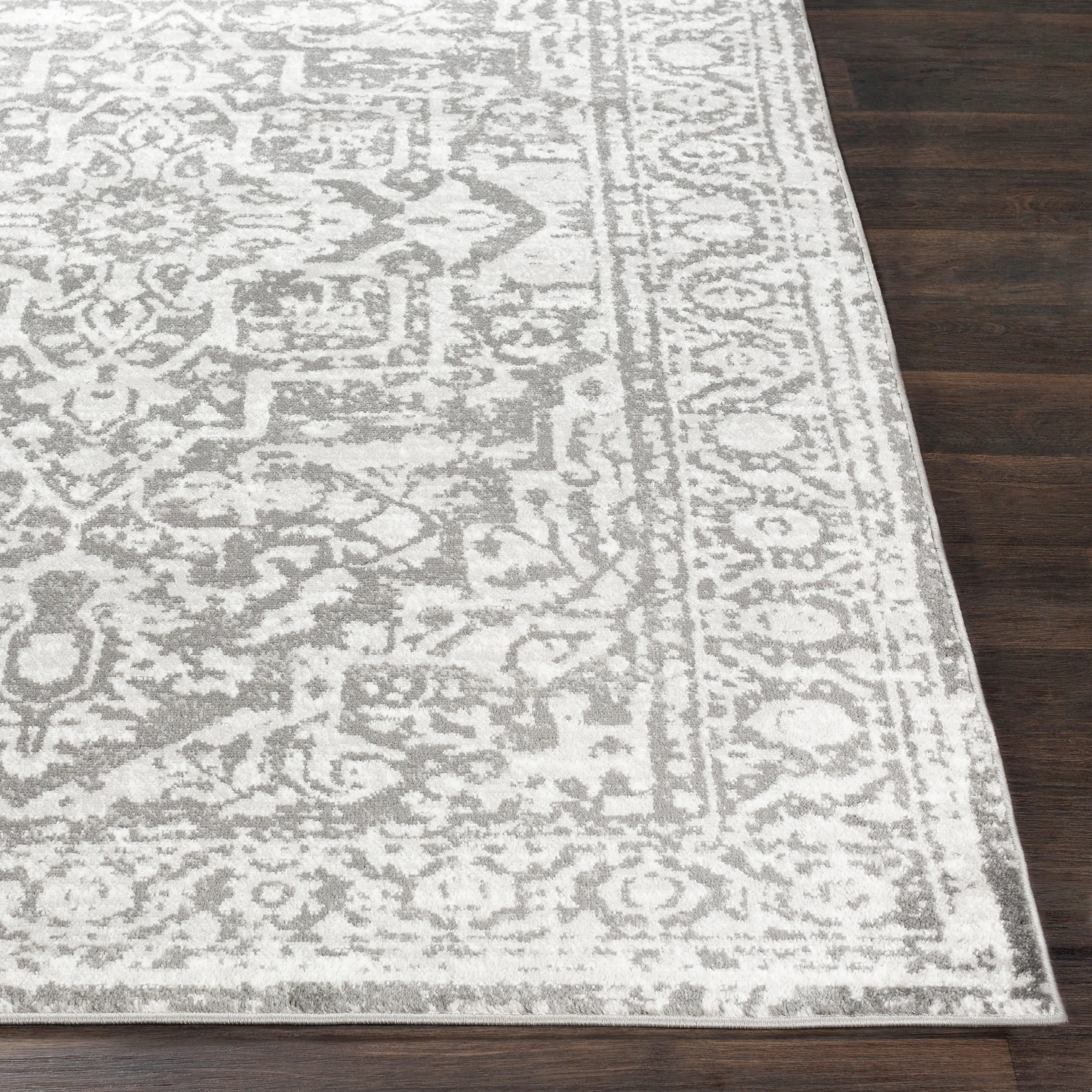 Livabliss Abbas Navy/Gray Vintage Traditional Area Rug