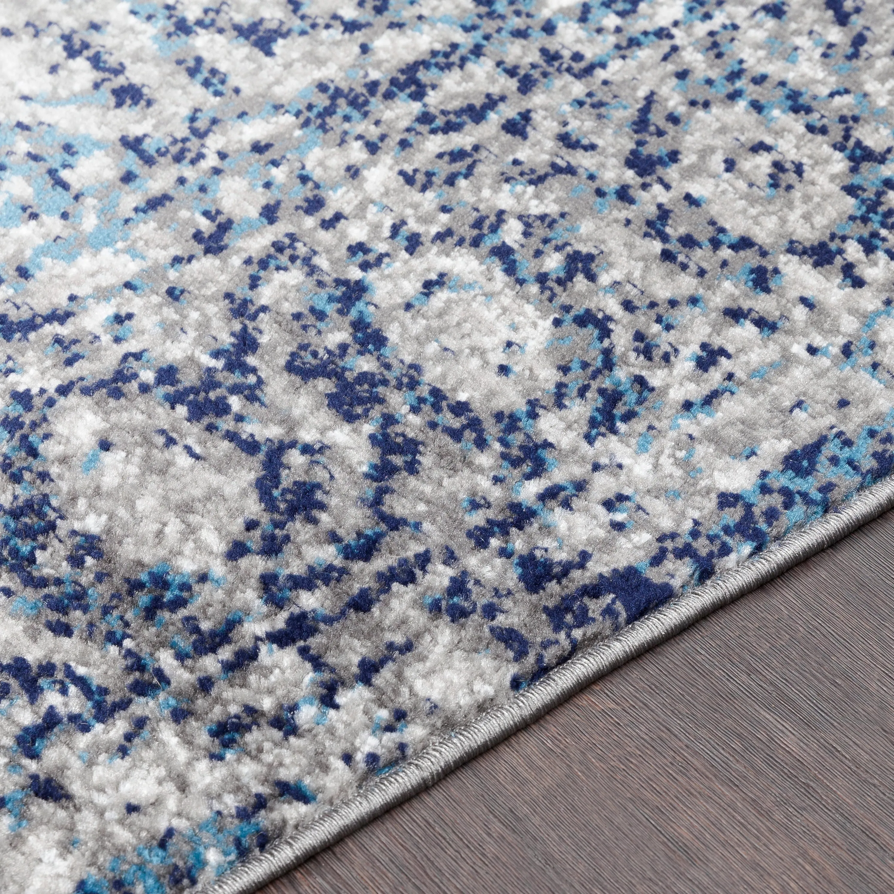 Livabliss Abbas Navy/Gray Vintage Traditional Area Rug