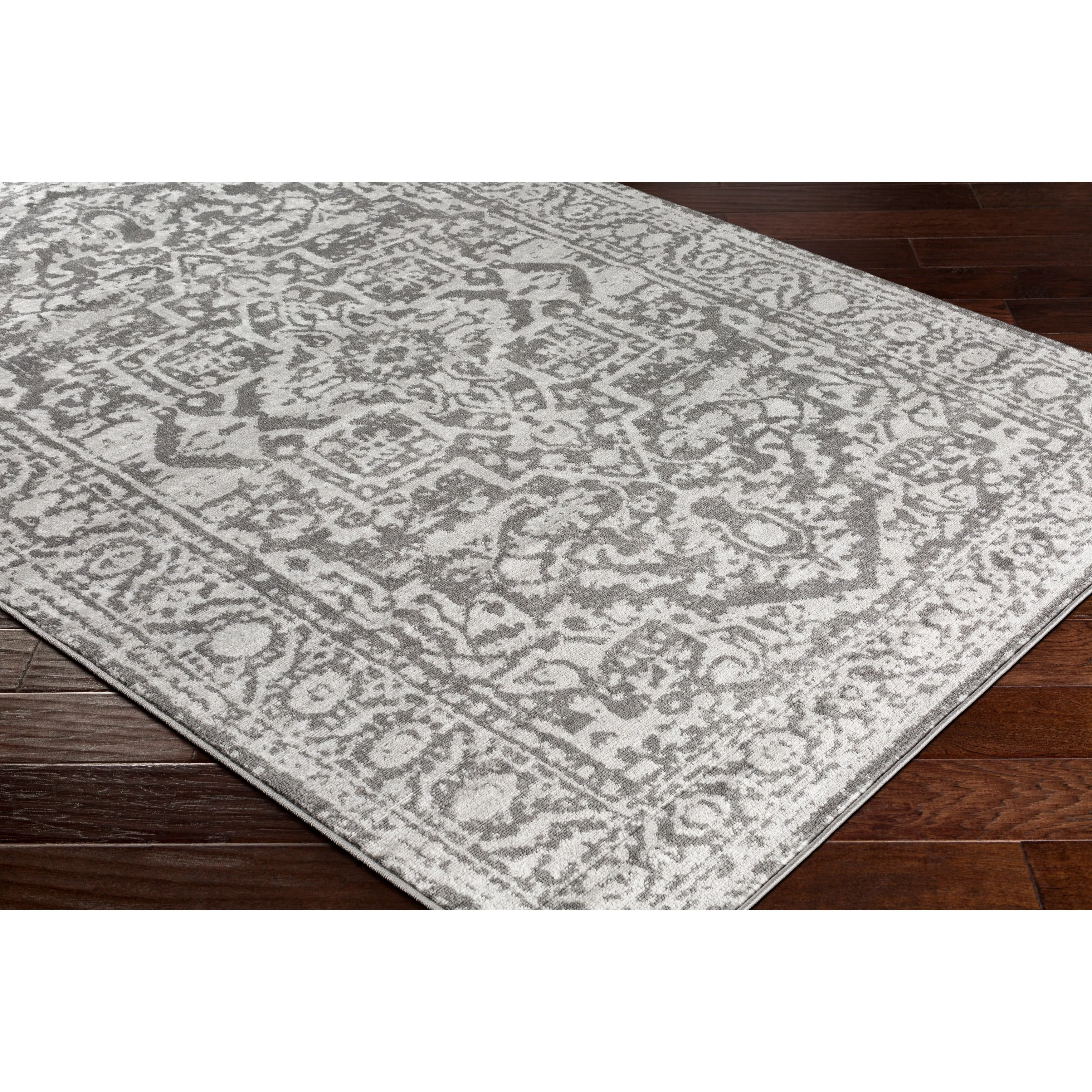 Livabliss Abbas Navy/Gray Vintage Traditional Area Rug