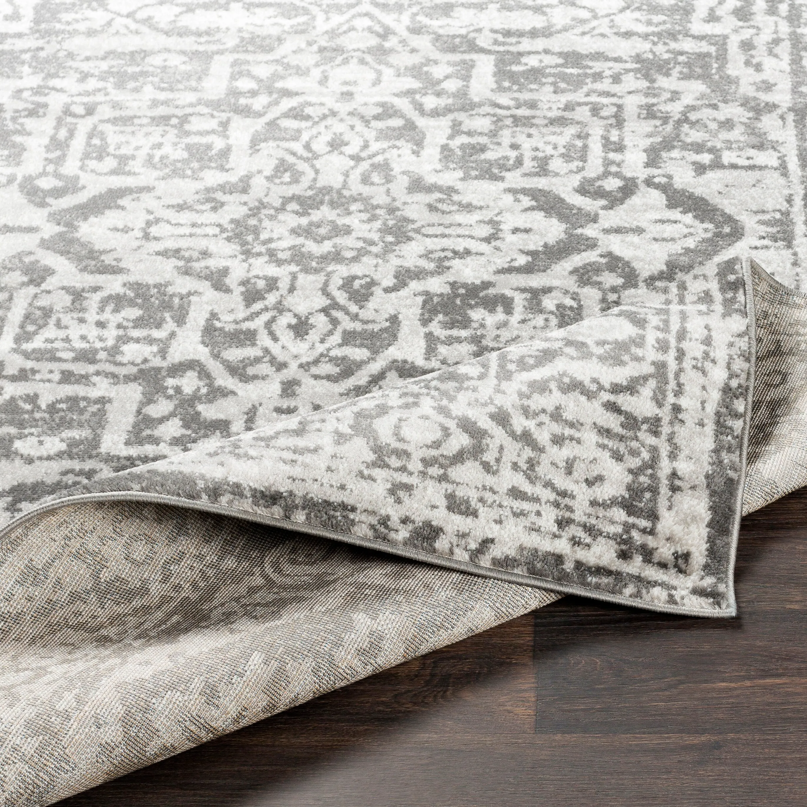 Livabliss Abbas Navy/Gray Vintage Traditional Area Rug