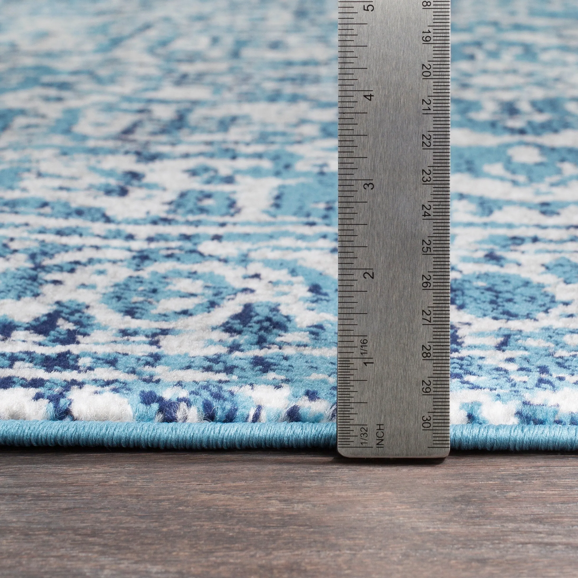 Livabliss Abbas Navy/Gray Vintage Traditional Area Rug