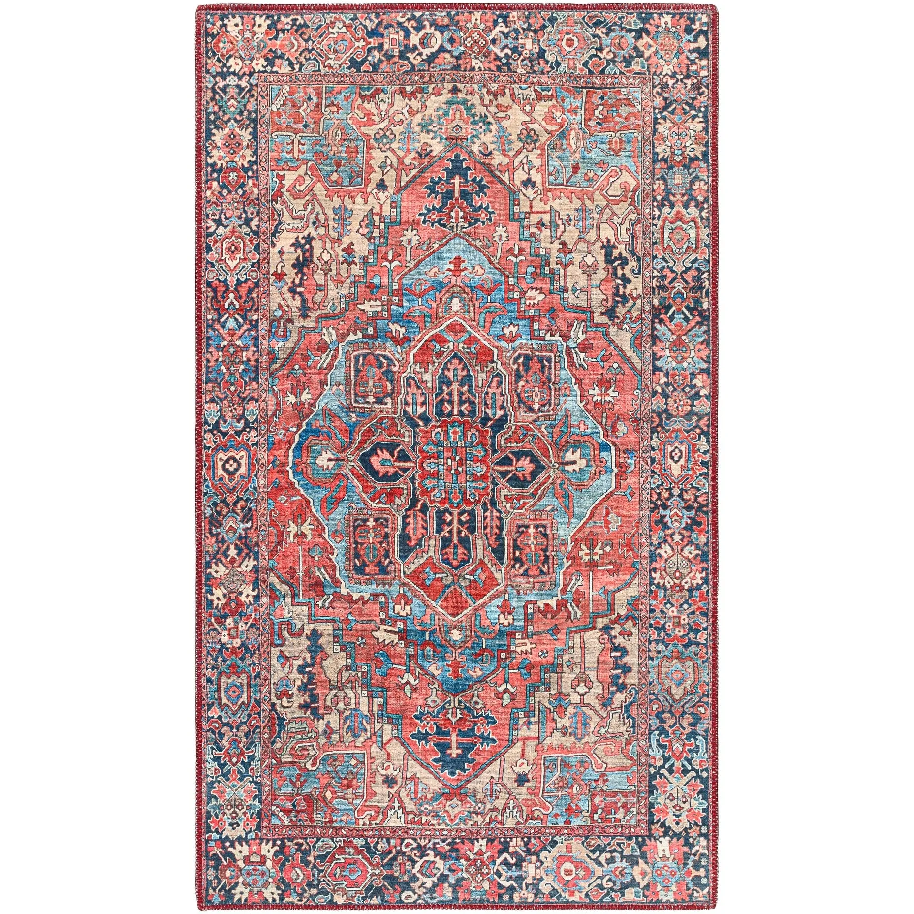 Livabliss Adenia Vintage Medallion Printed Area Rug