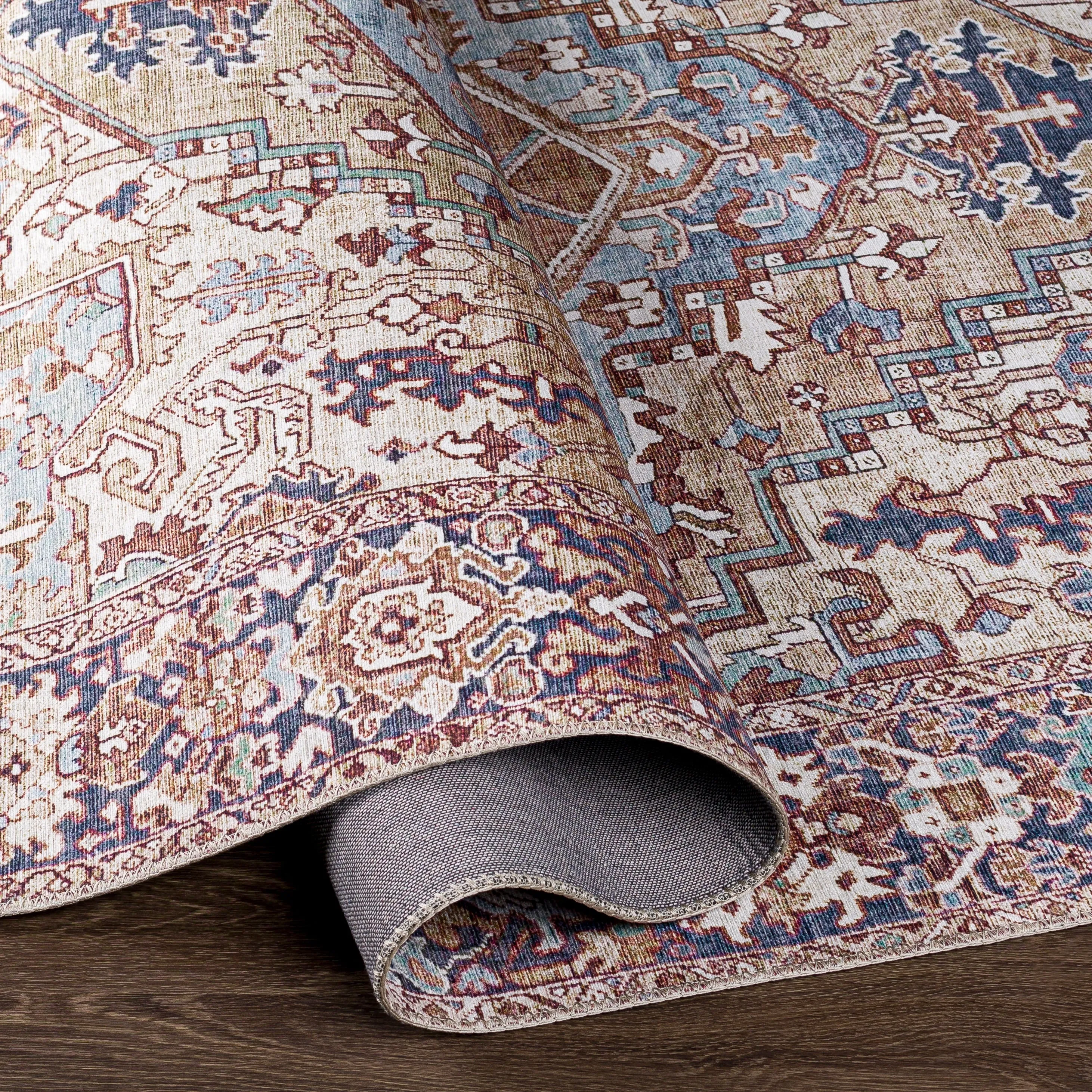 Livabliss Adenia Vintage Medallion Printed Area Rug