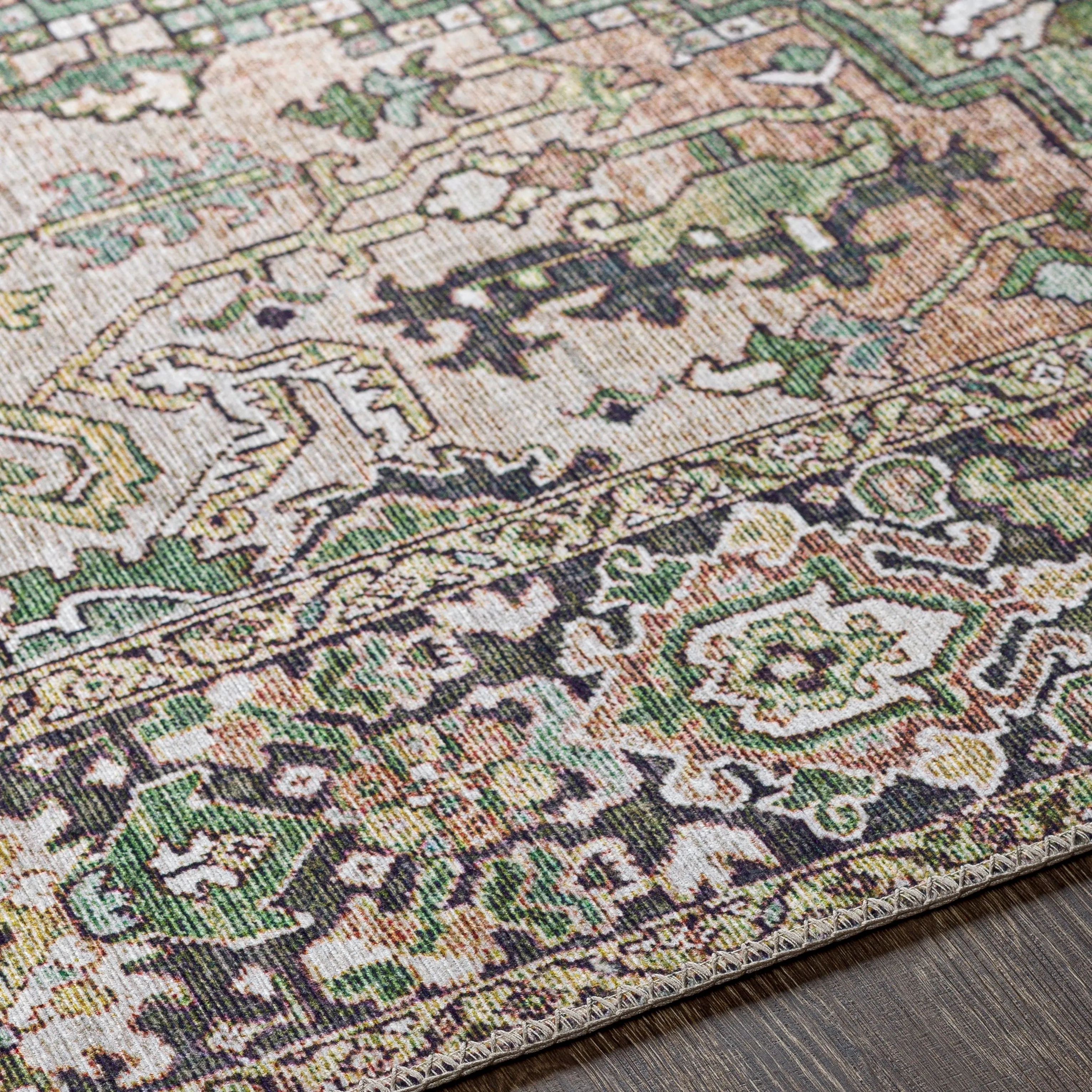 Livabliss Adenia Vintage Medallion Printed Area Rug