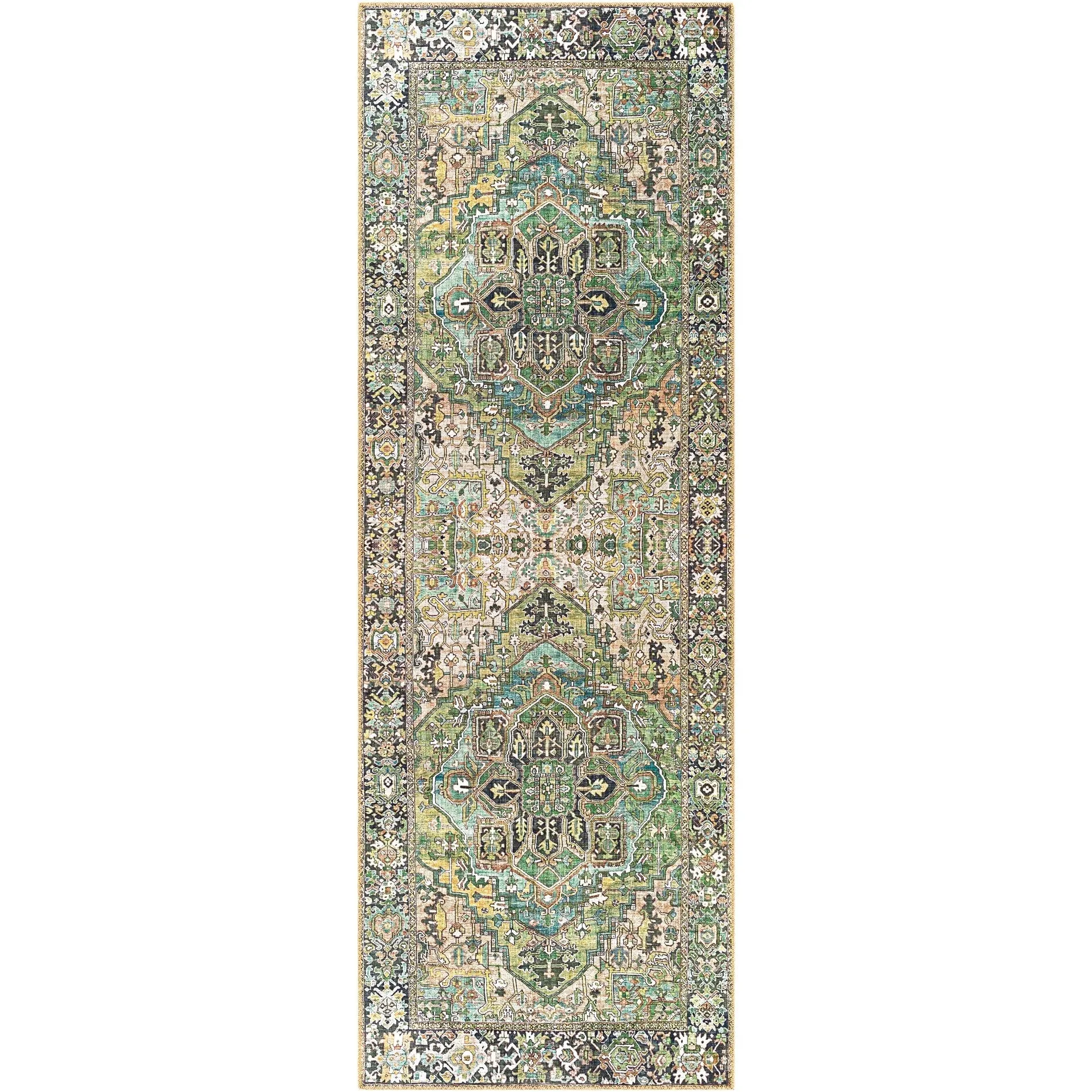 Livabliss Adenia Vintage Medallion Printed Area Rug