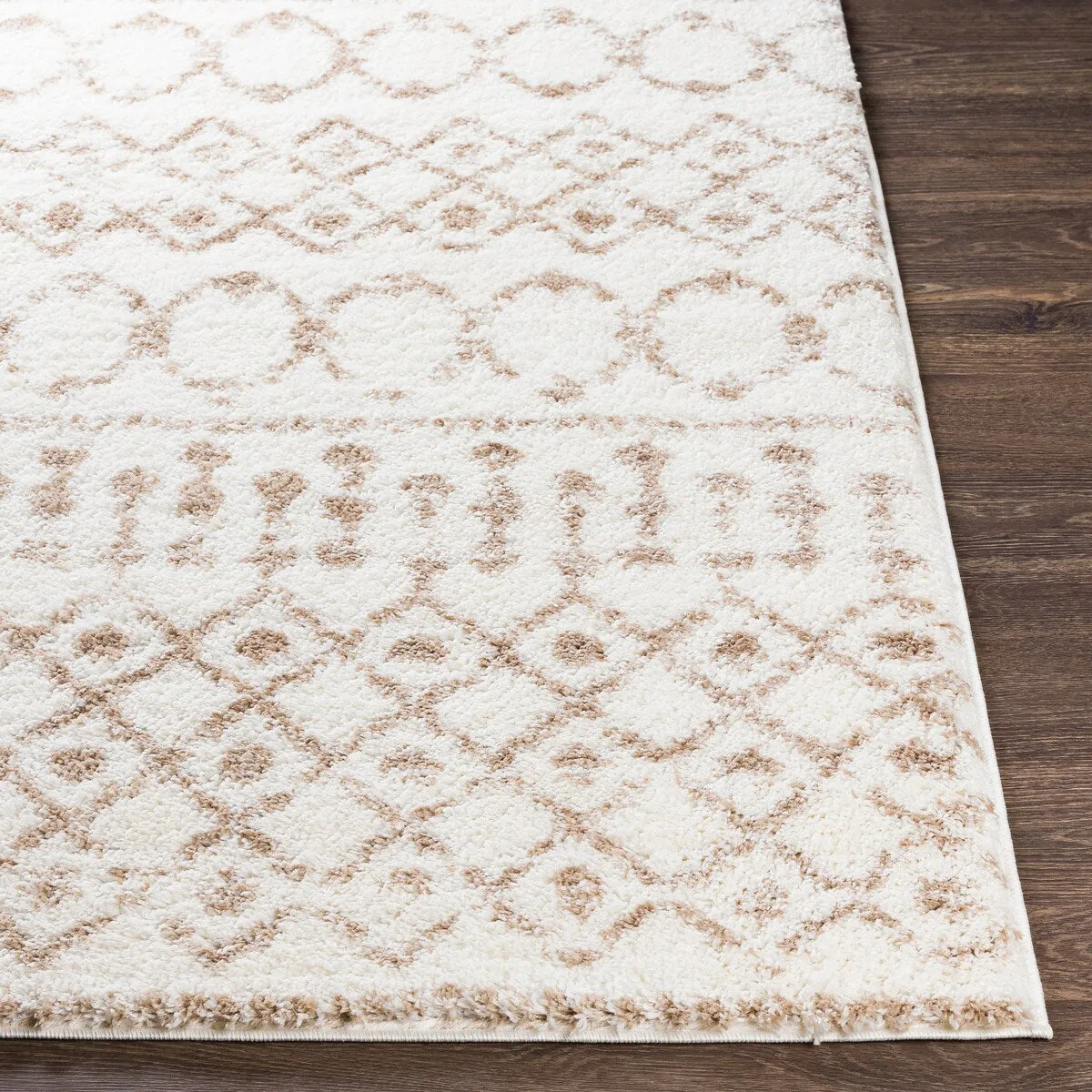 Livabliss Akai Plush Moroccan Stripe Area Rug