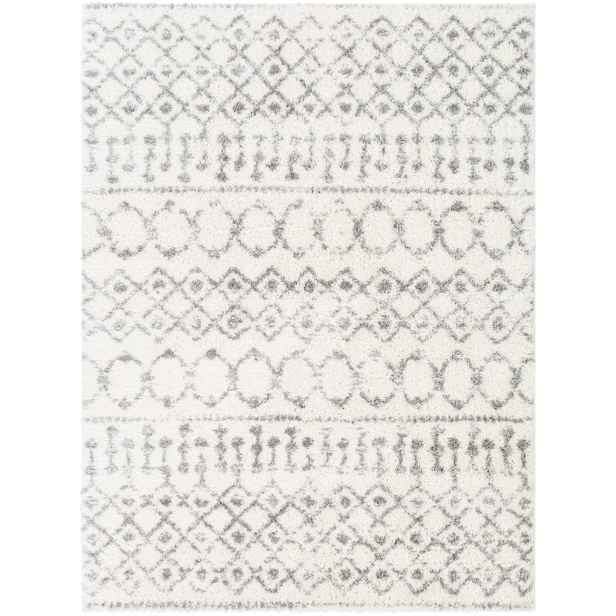 Livabliss Akai Plush Moroccan Stripe Area Rug