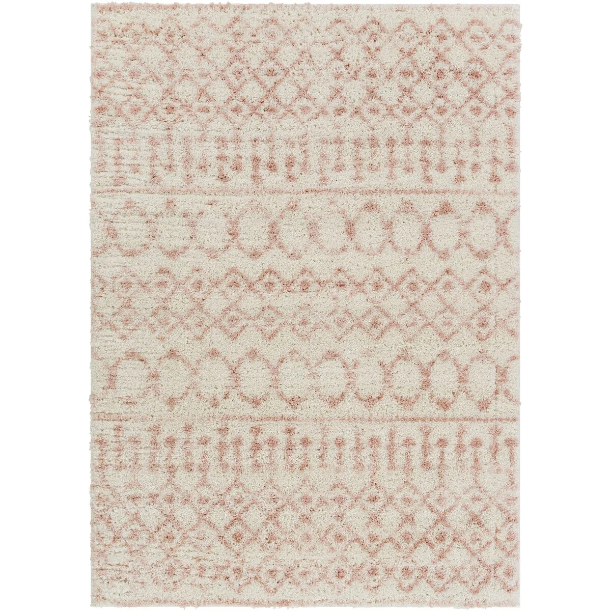 Livabliss Akai Plush Moroccan Stripe Area Rug