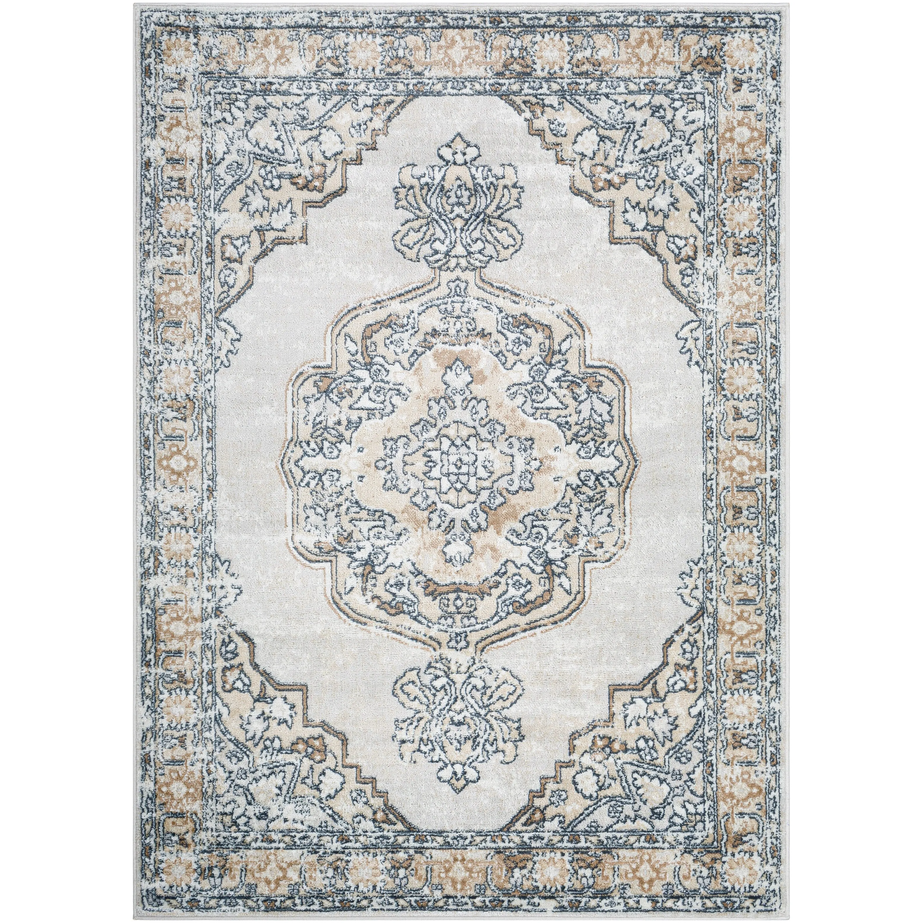 Livabliss Akiva Vintage Medallion Area Rug