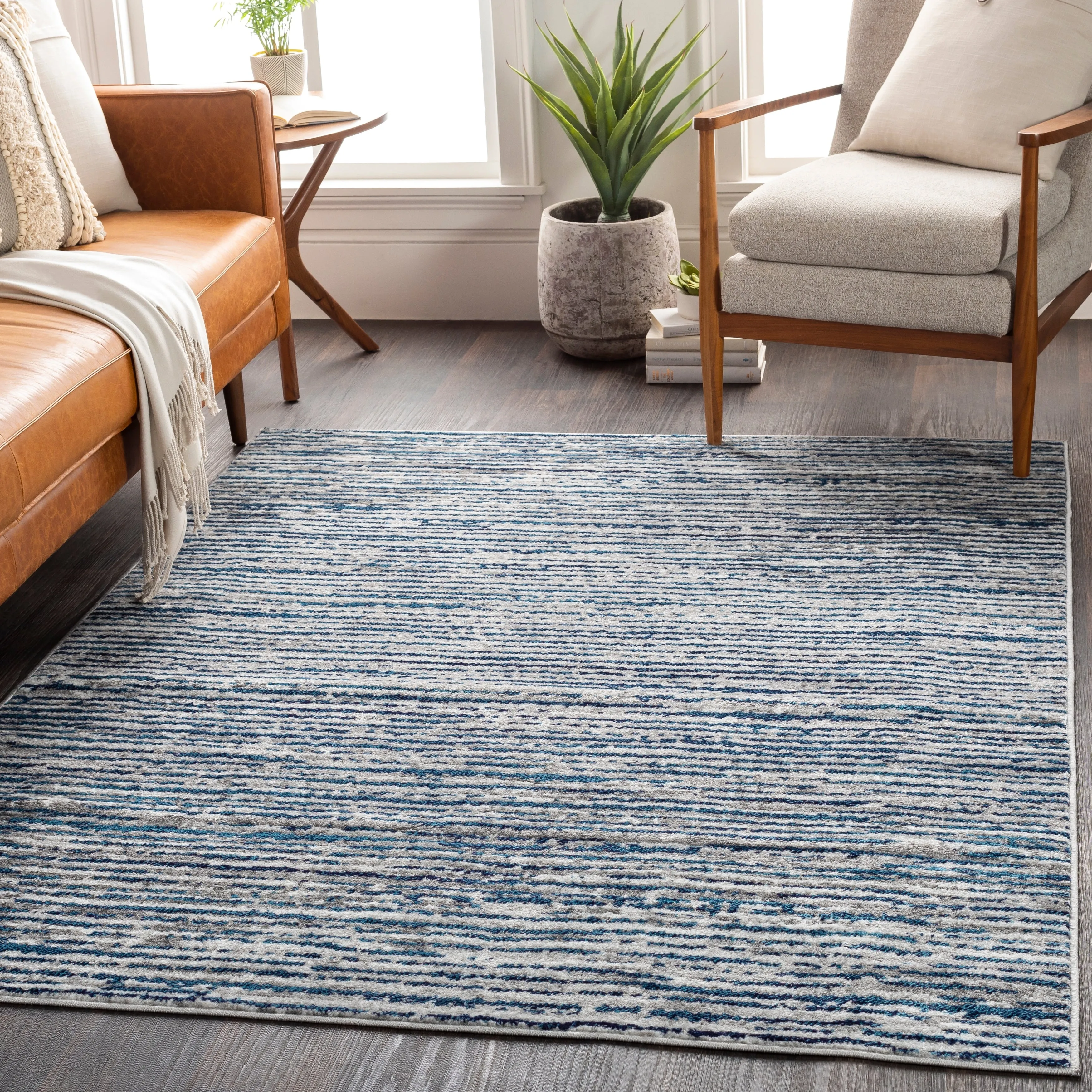 Livabliss Albi Contemporary Stripes Area Rug