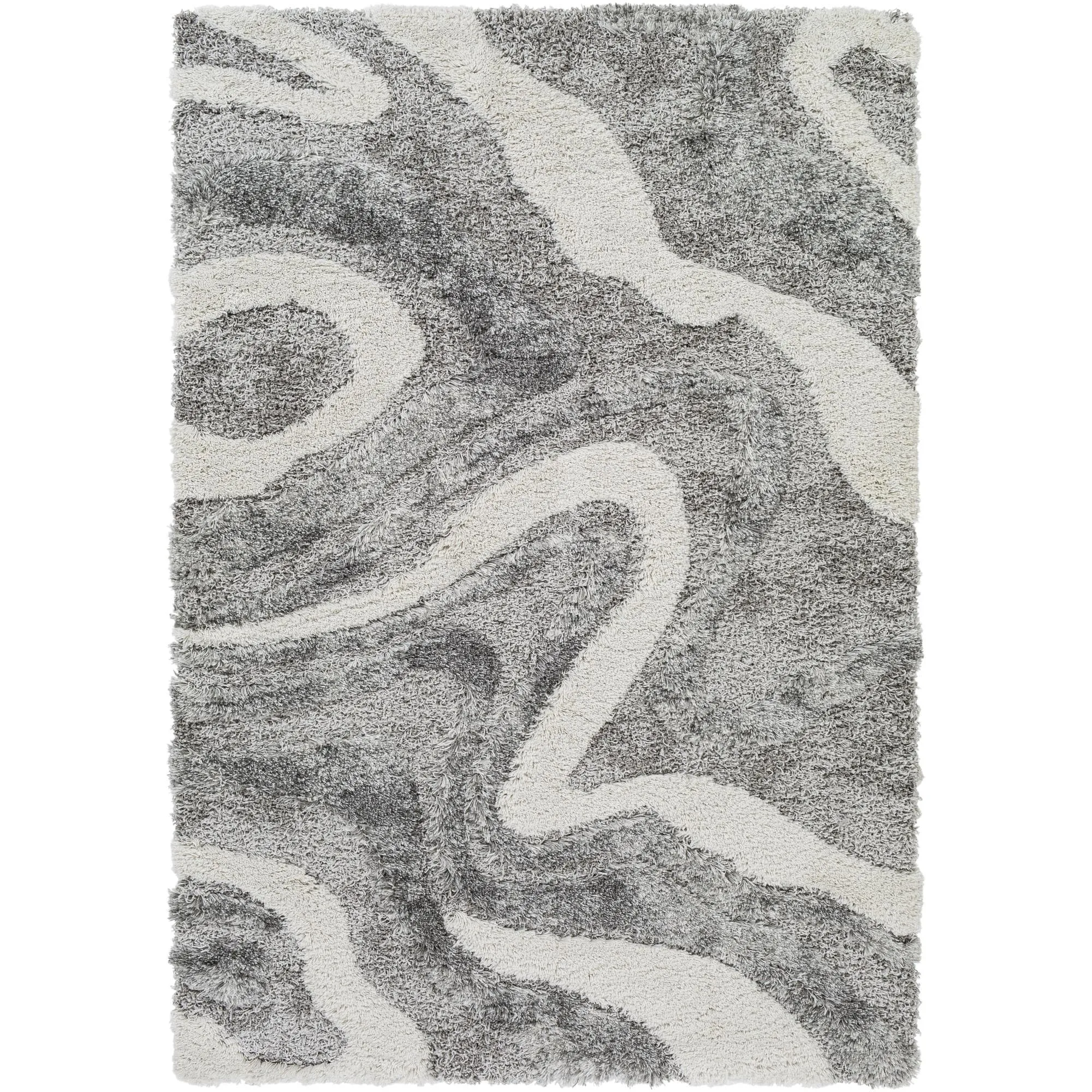 Livabliss Alta Shag Scandinavian Abstract Area Rug