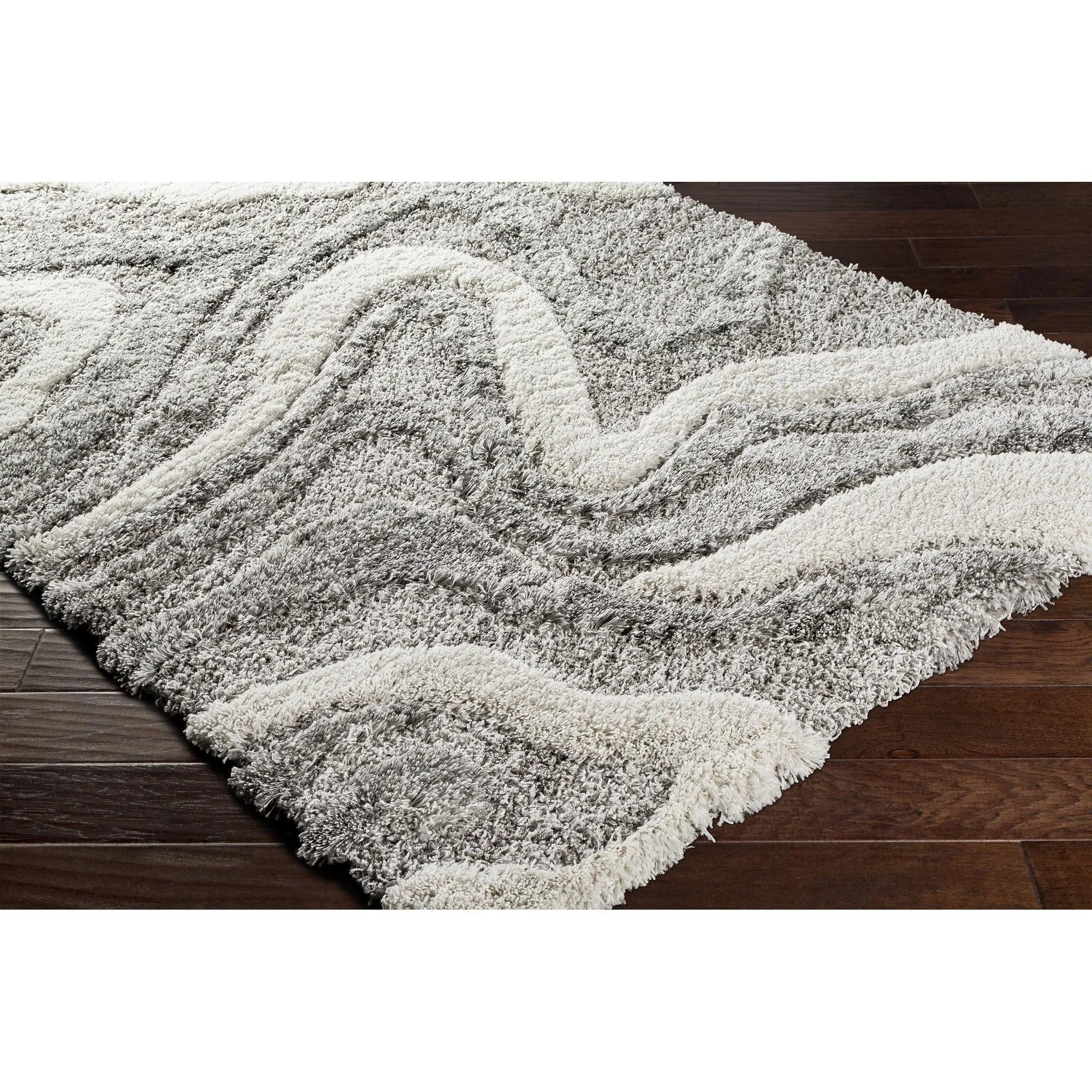Livabliss Alta Shag Scandinavian Abstract Area Rug